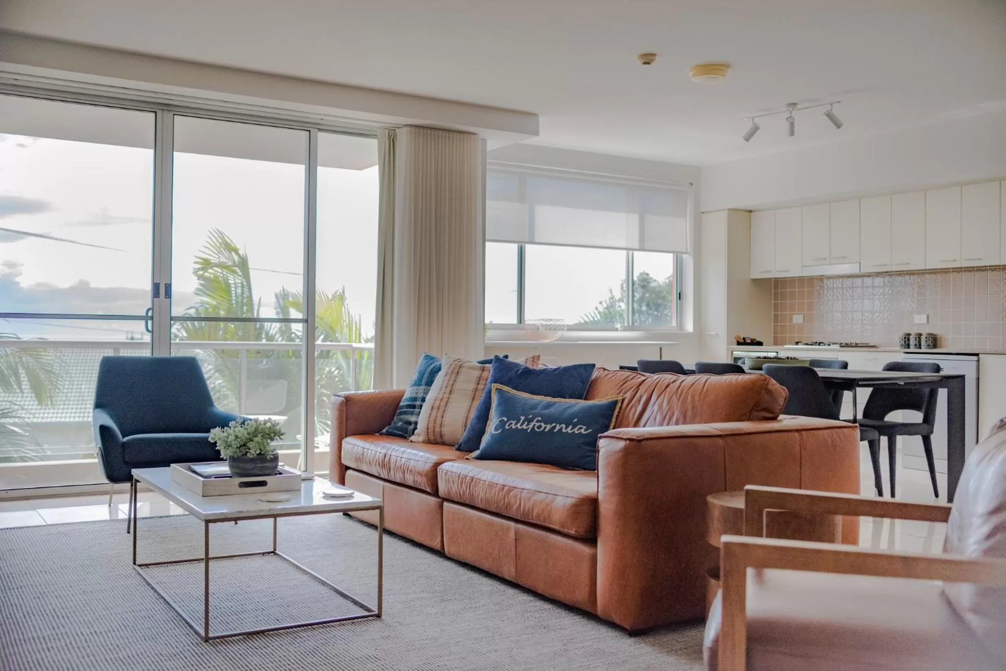 Living room in Grandview Apartments