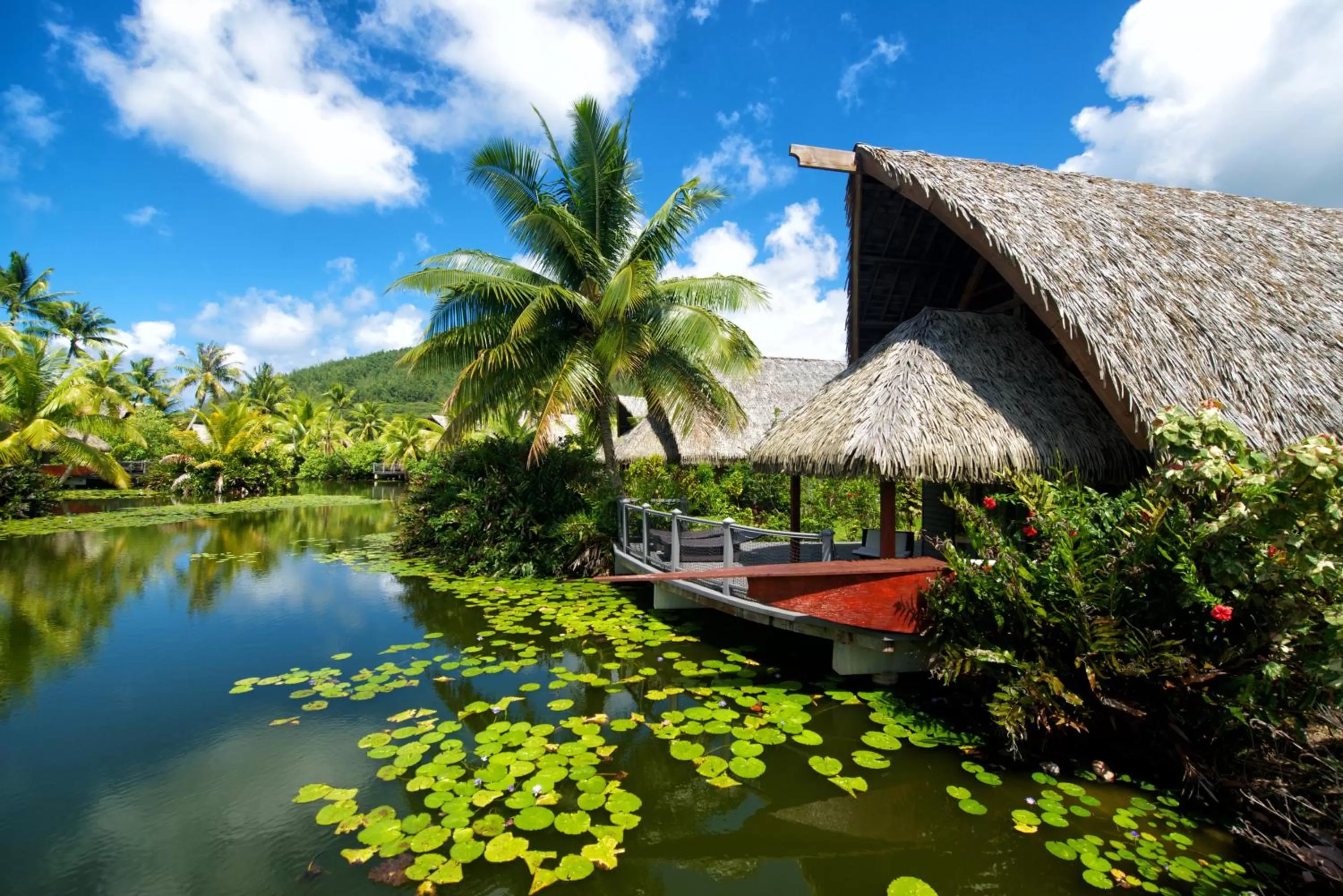 Facade/entrance in Maitai Lapita Village Huahine