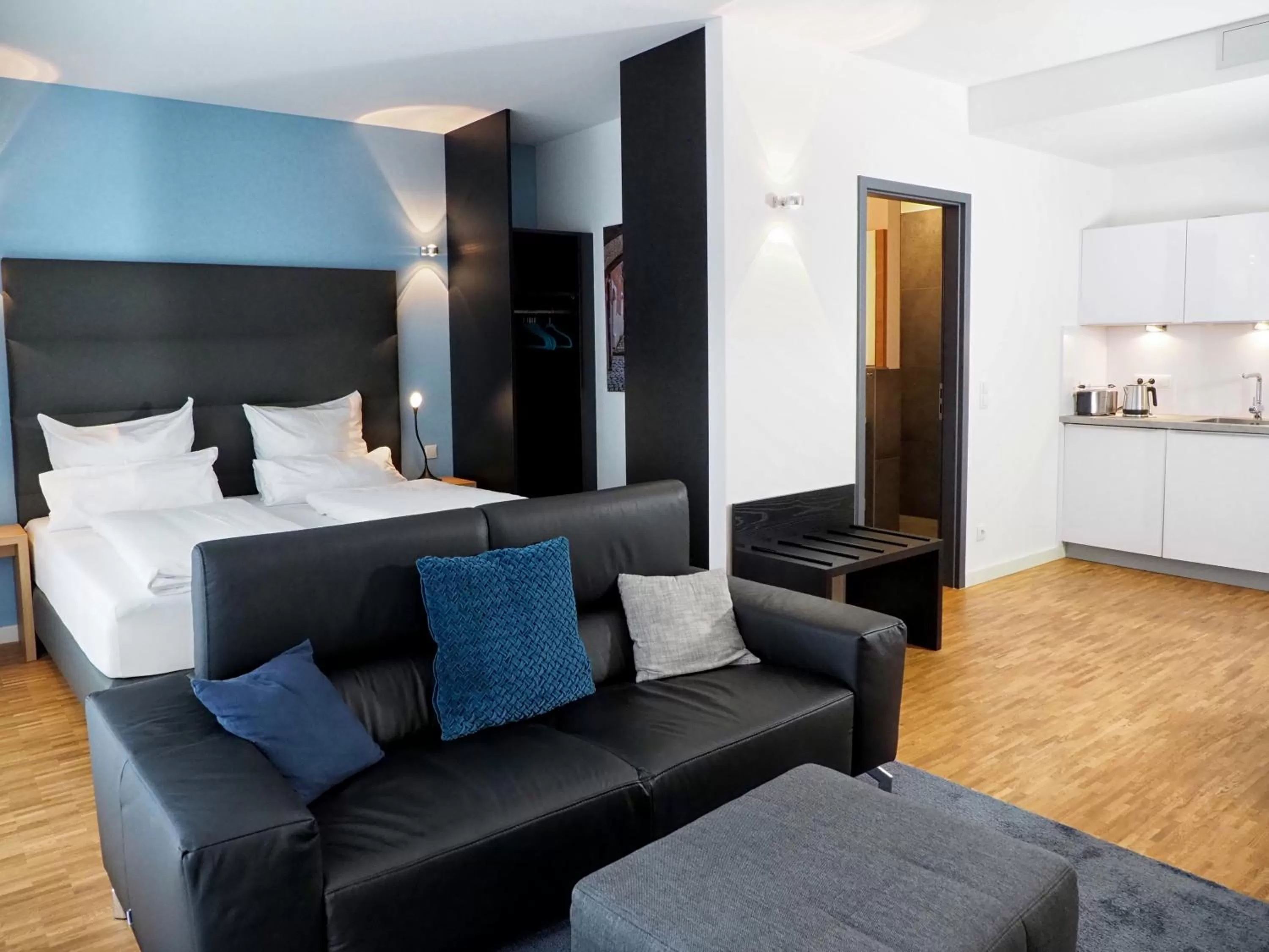 Bed in Apparthotel Rivers Passau