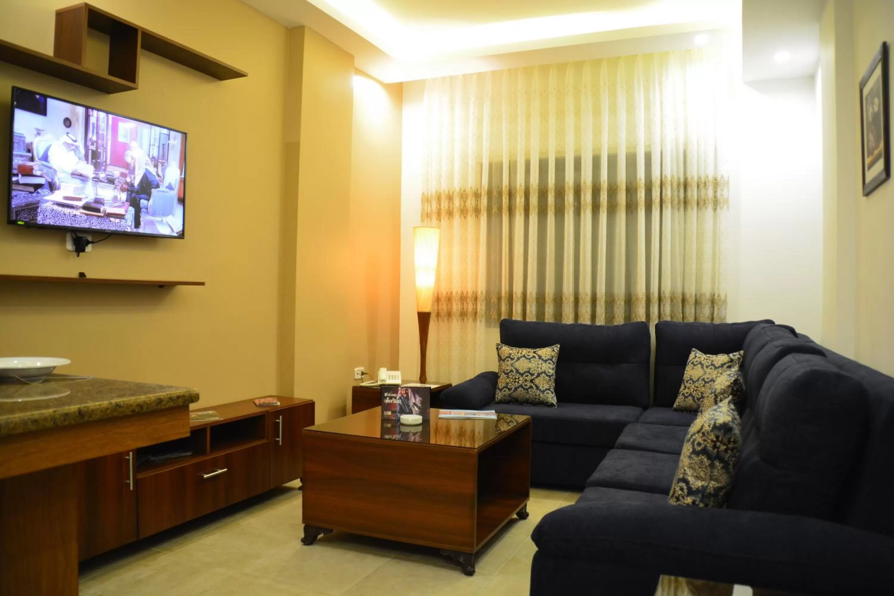 Living room in سما عمان للشقق الفندقية Sama Amman Hotel Apartments
