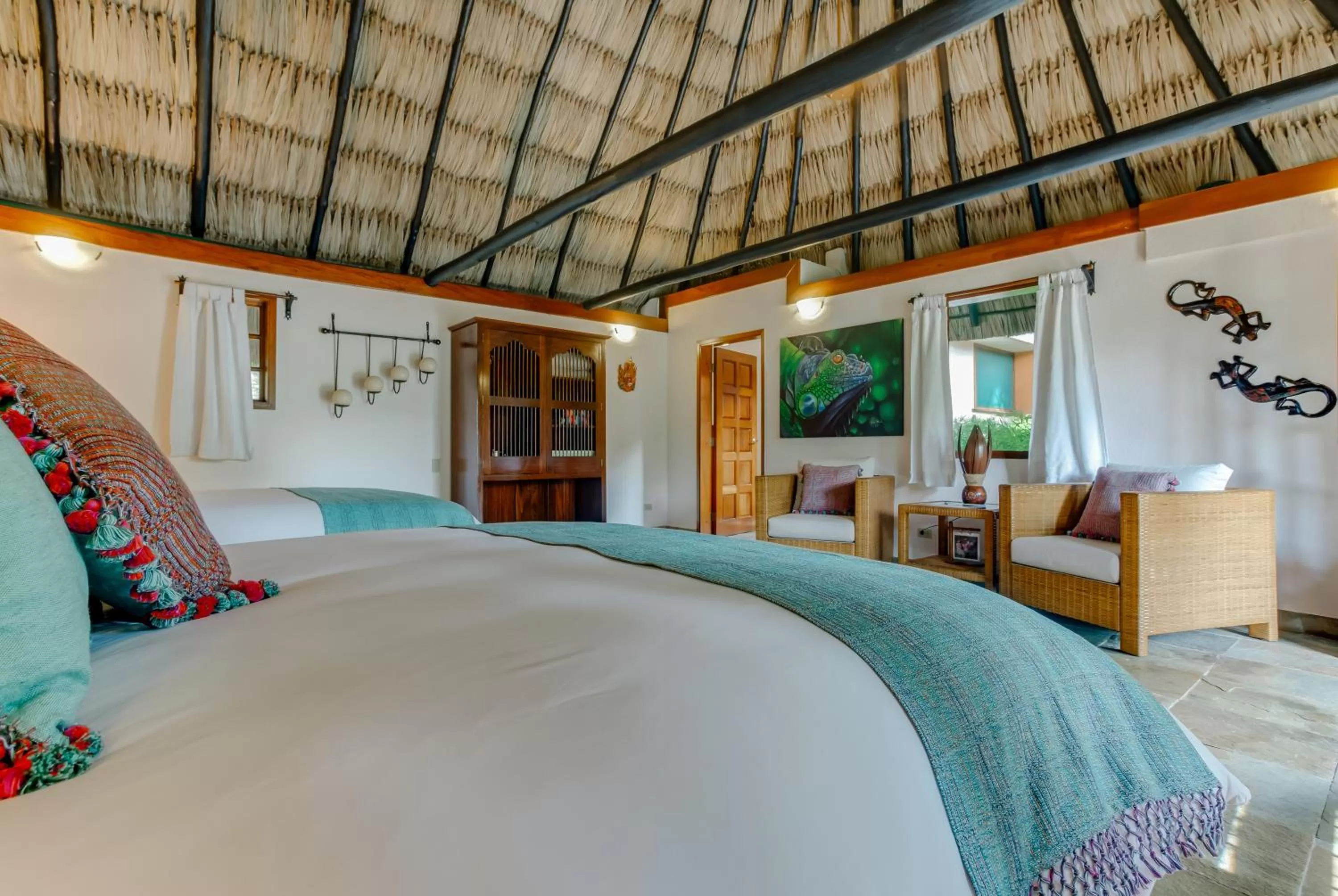 Photo of the whole room, Bed in The Lodge at ChaaCreek