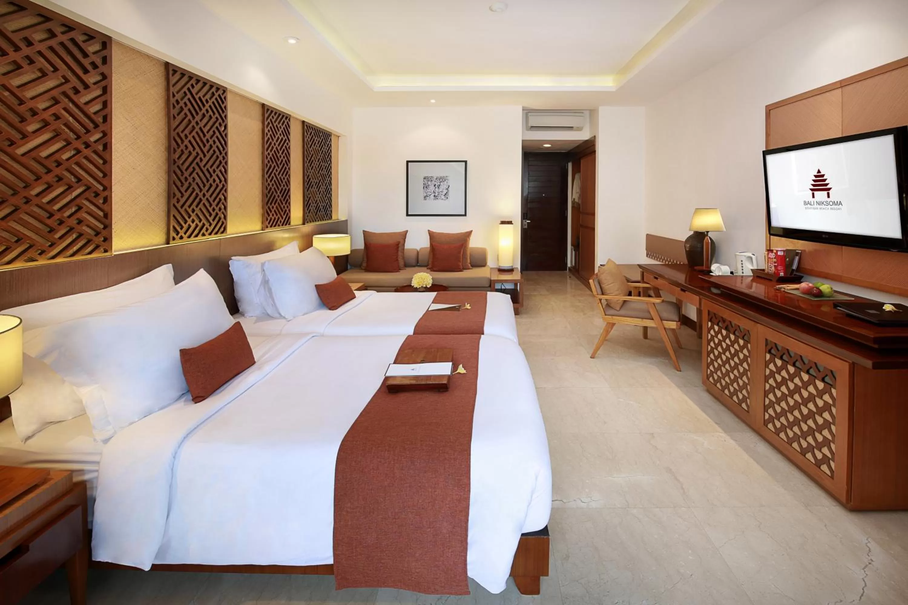 Bedroom, Bed in Bali Niksoma Boutique Beach Resort