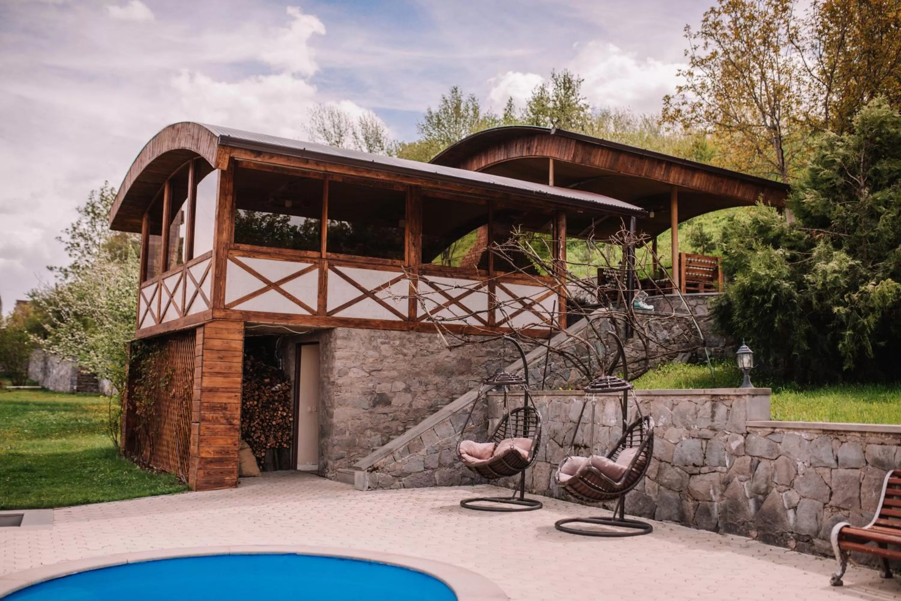 Patio, Property Building in Laguna Hotel