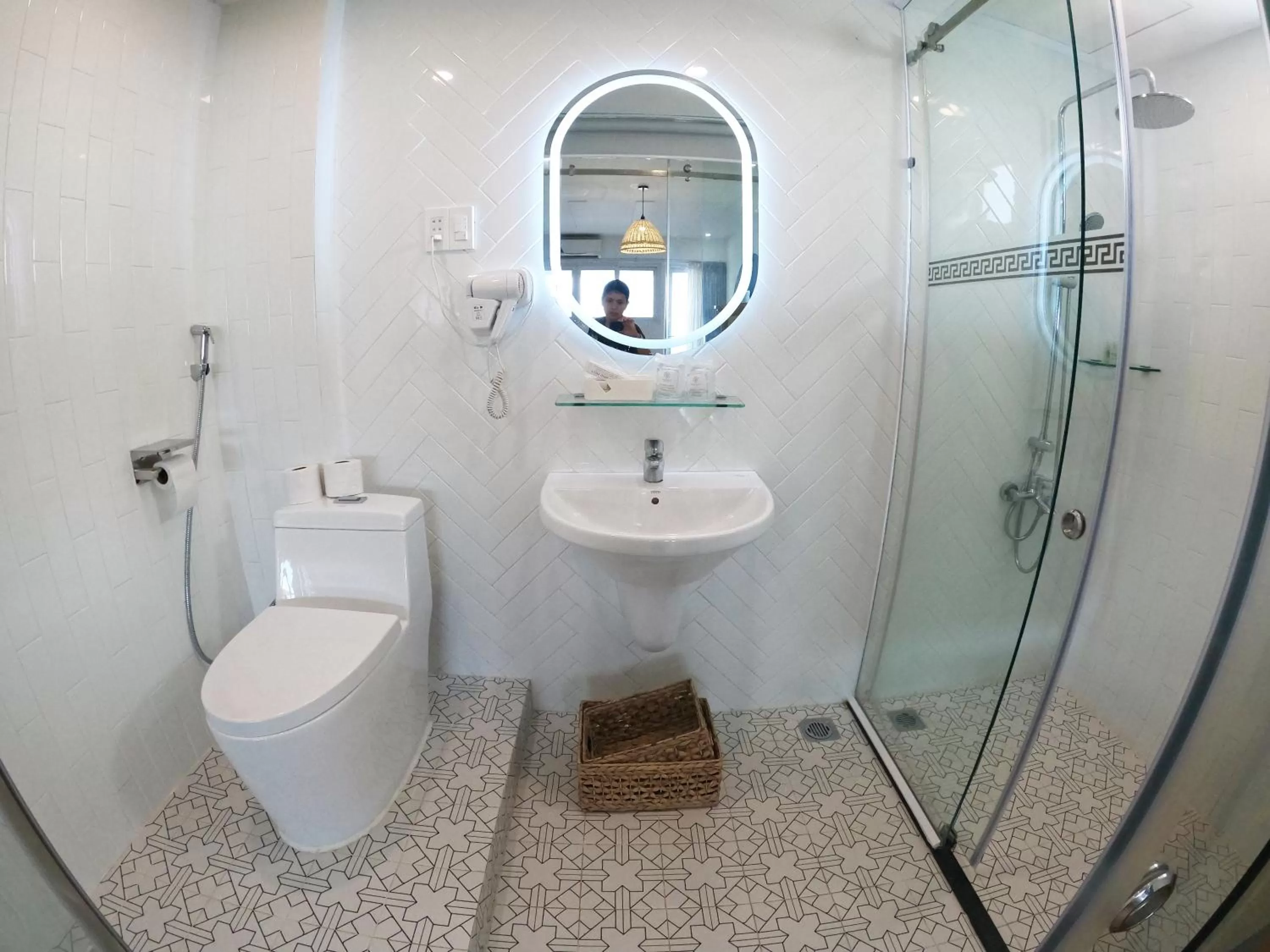 Bathroom in Dinh Phat Hotel