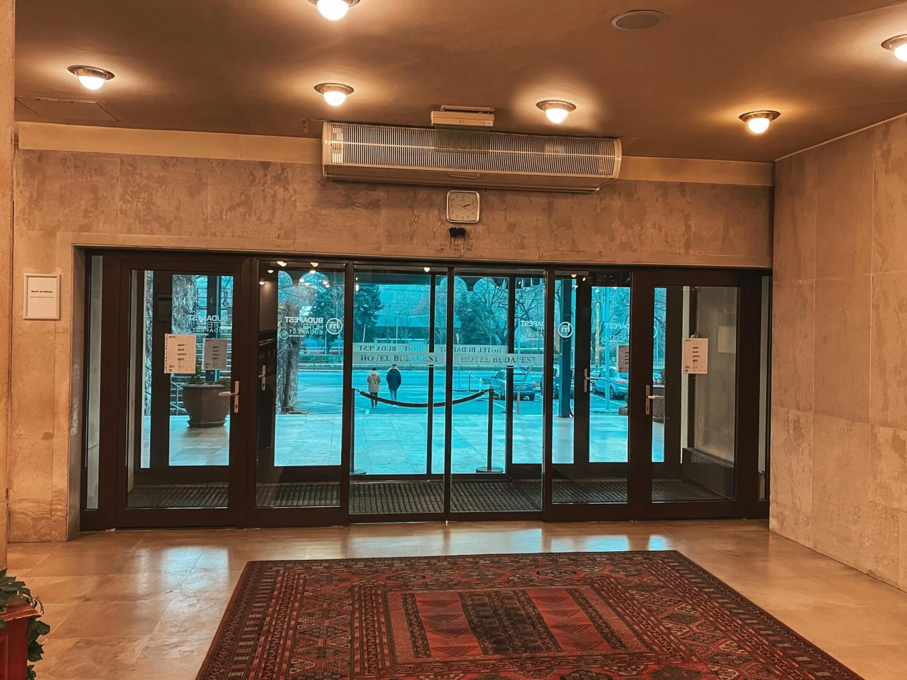 Facade/entrance in Hotel Budapest