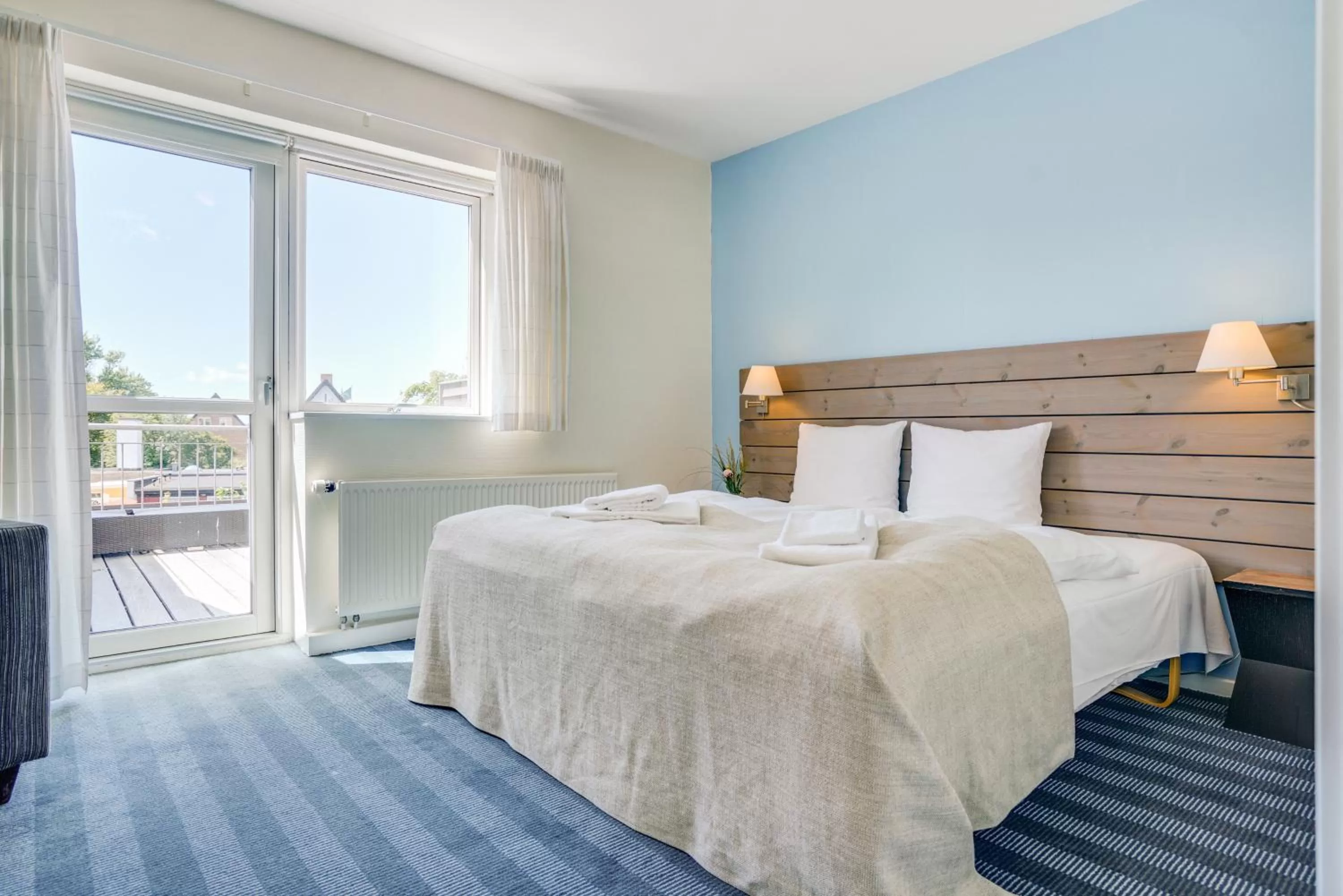 Bed in Skagen Harbour Hotel