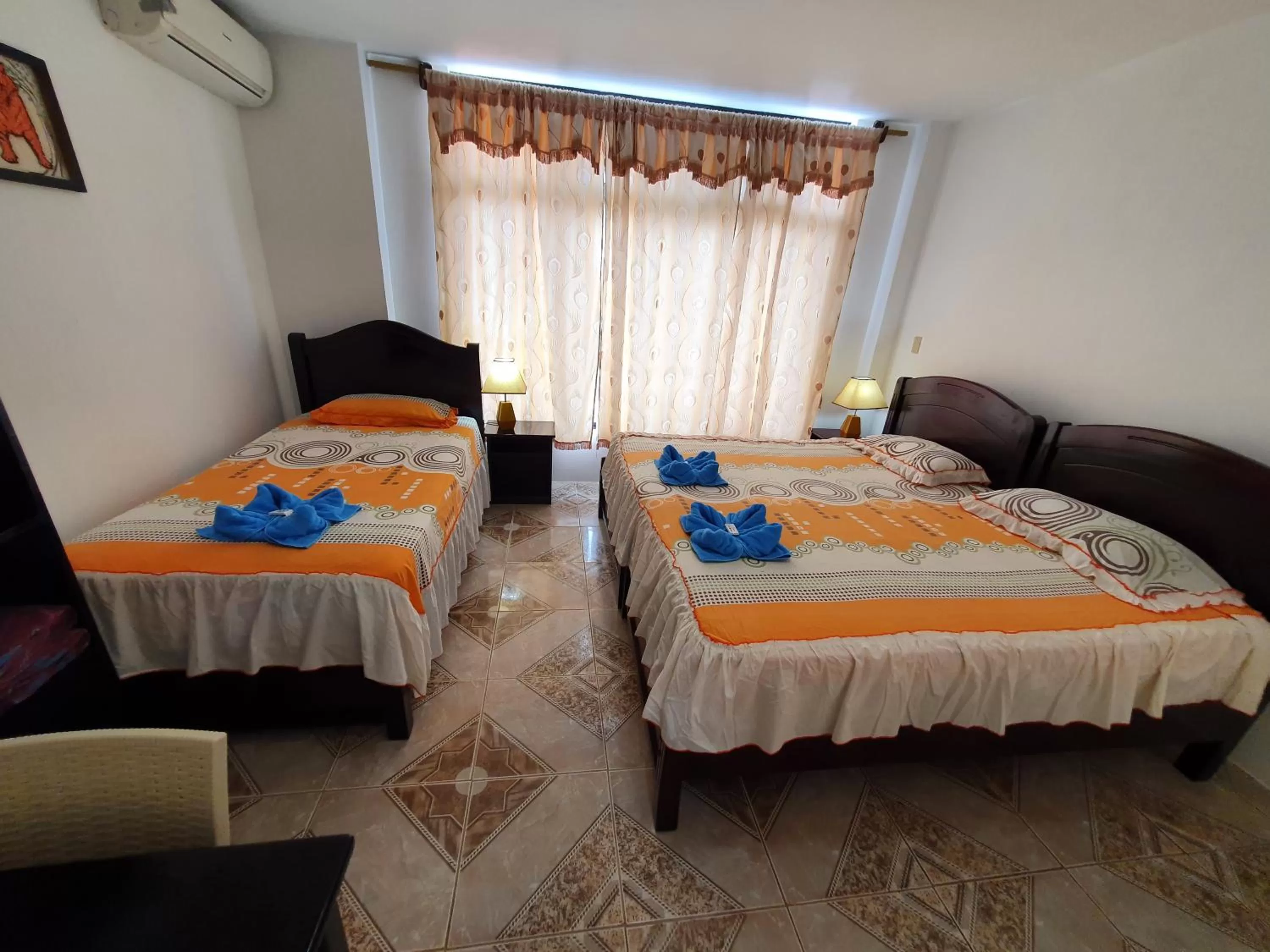 Bed in Hostal Cerro Azul