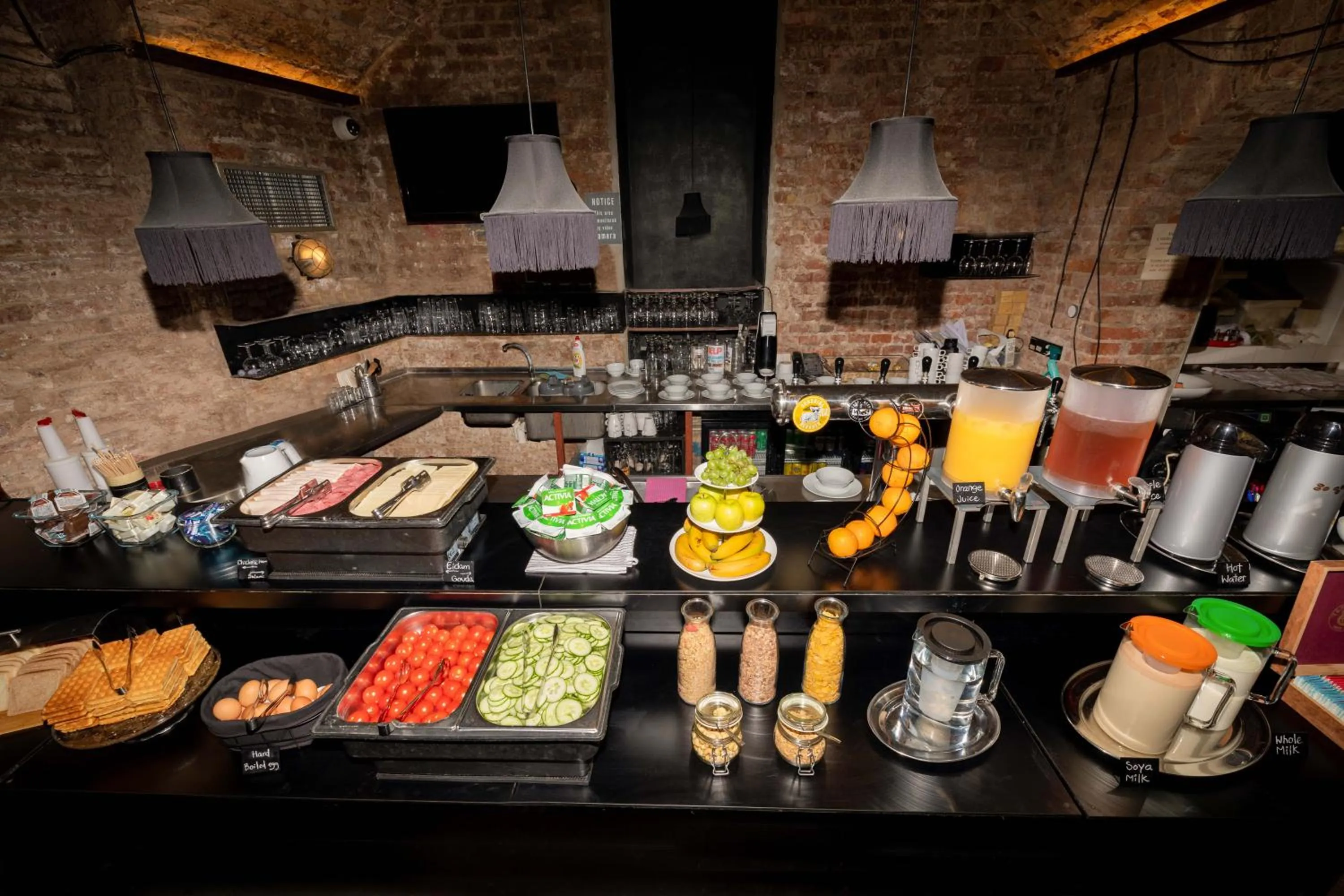 Buffet breakfast in Czech Inn