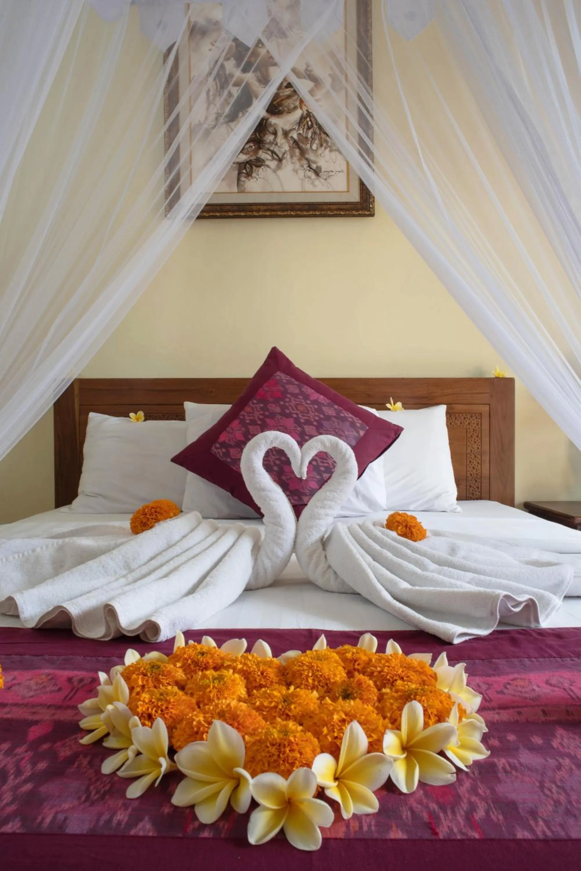 Bed in Suparsa's Homestay