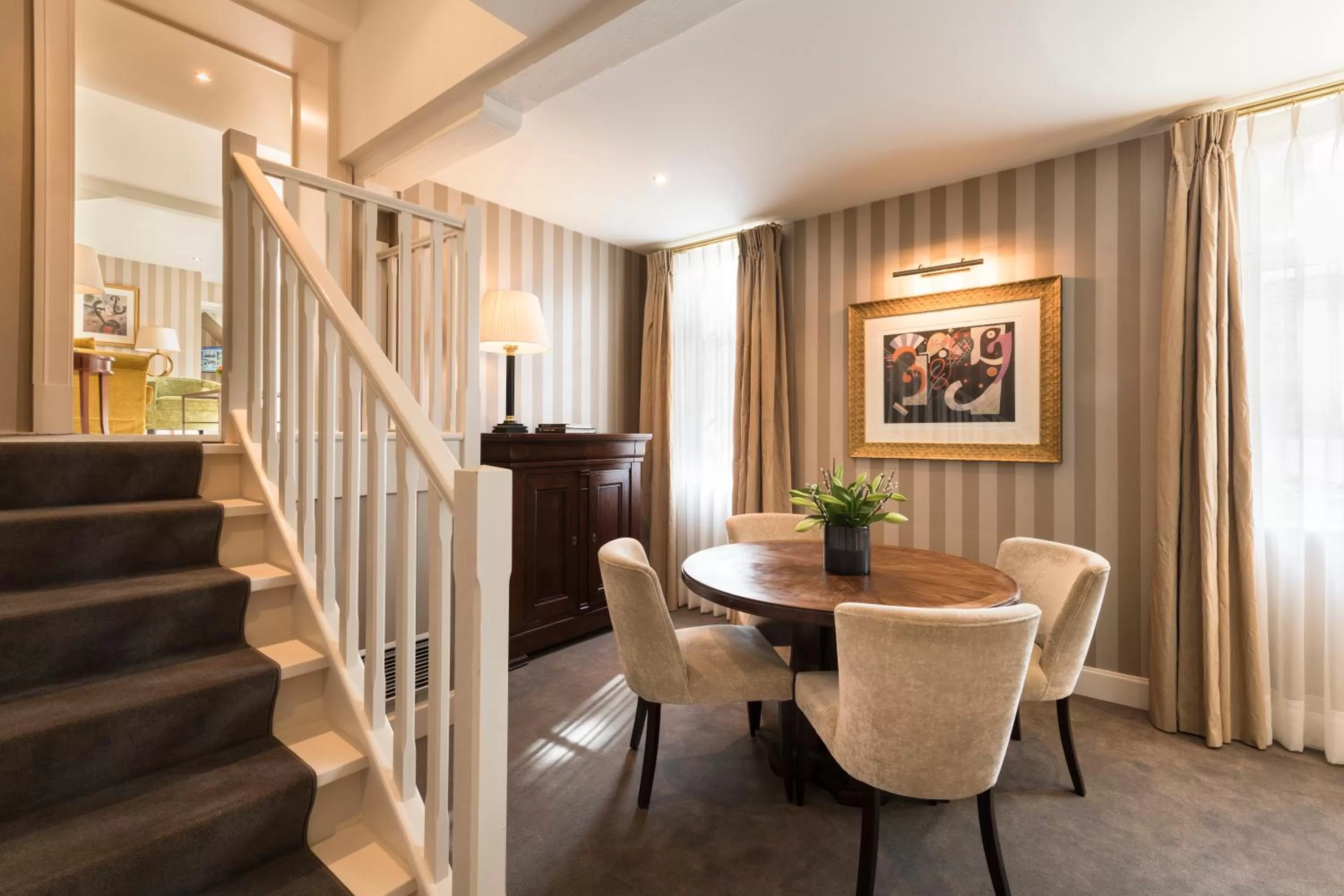 Living room in Dukes' Palace Brugge - by Dukes' Hotel Collection