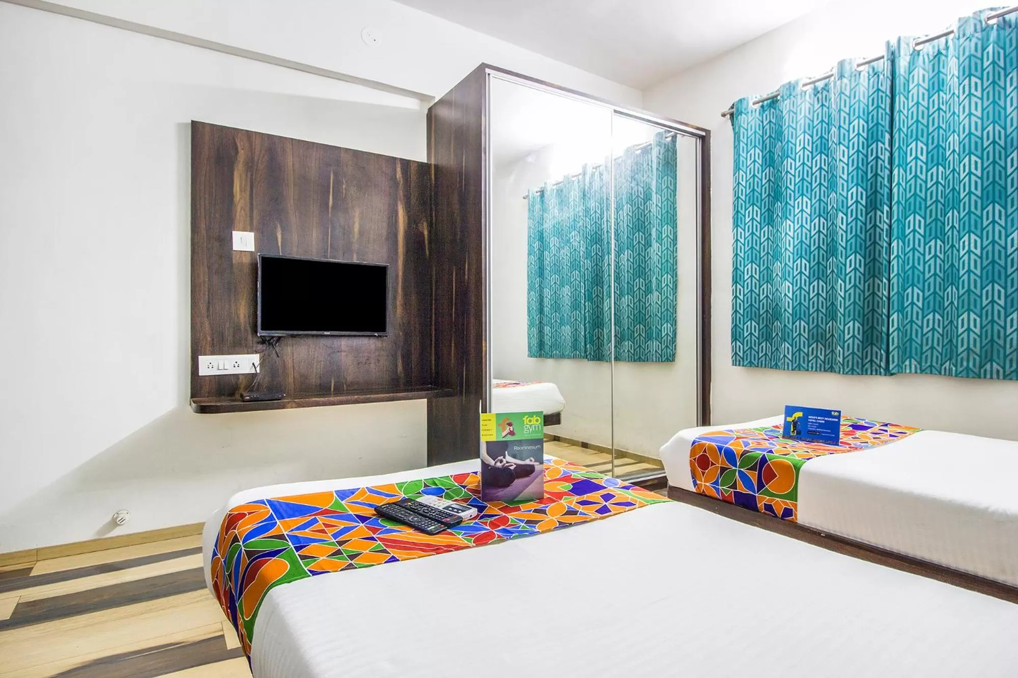 Bedroom, Bed in FabHotel Pruthamesh Pride
