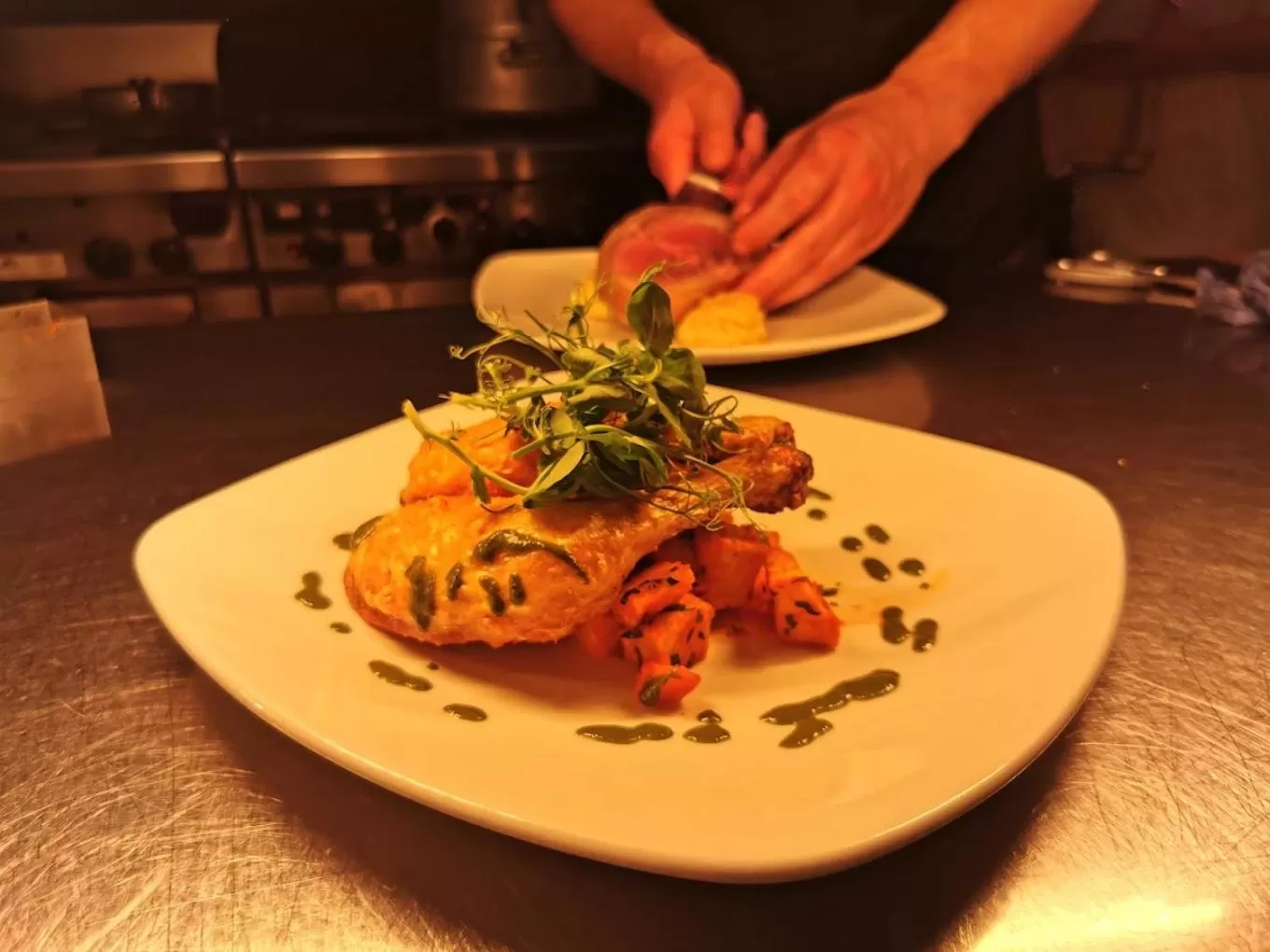 Dinner in Eype's Mouth Country Hotel