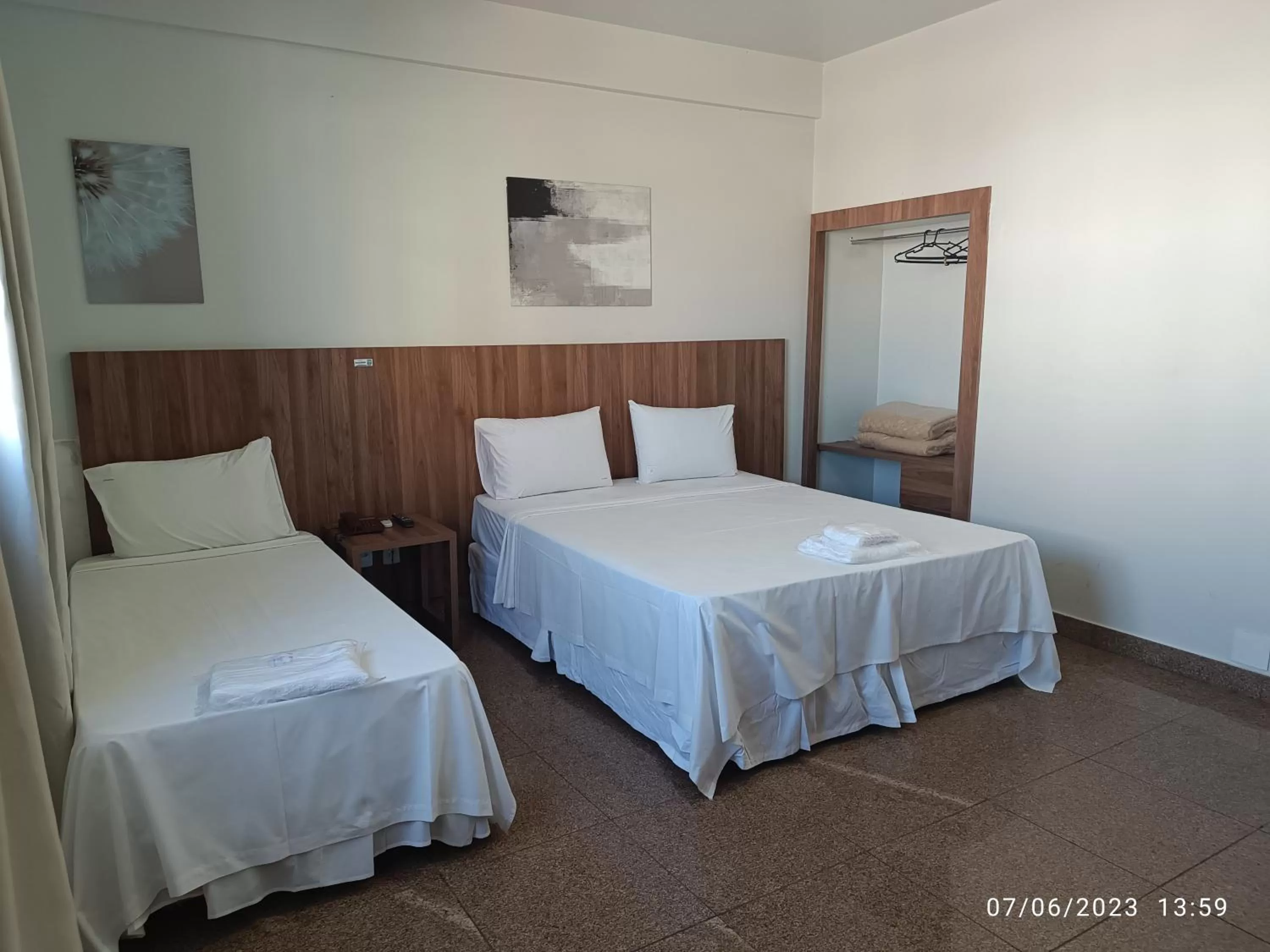 Bed in Hotel Oscar Blue Montes Claros