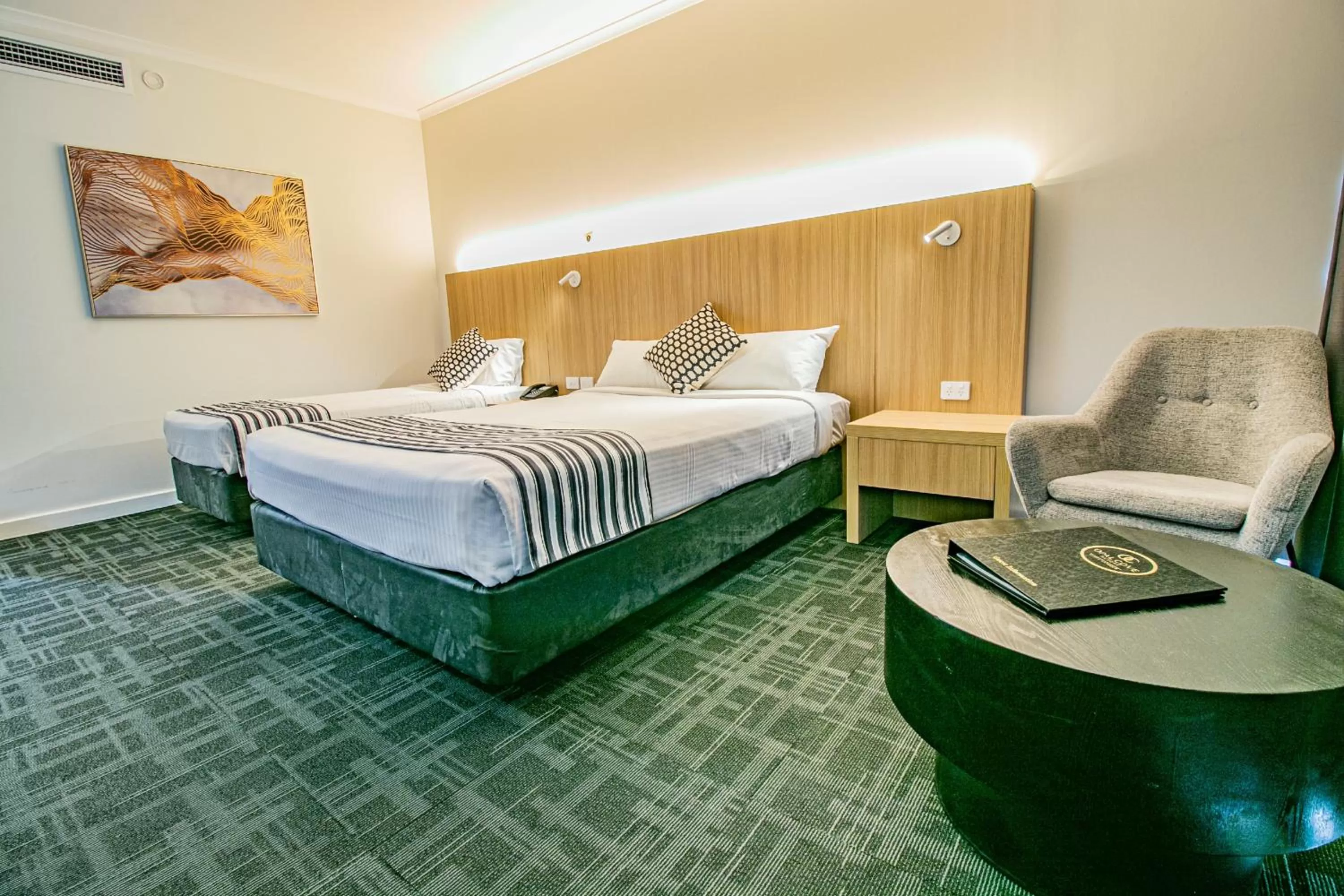 Bed in Absolute Beachfront Opal Cove Resort