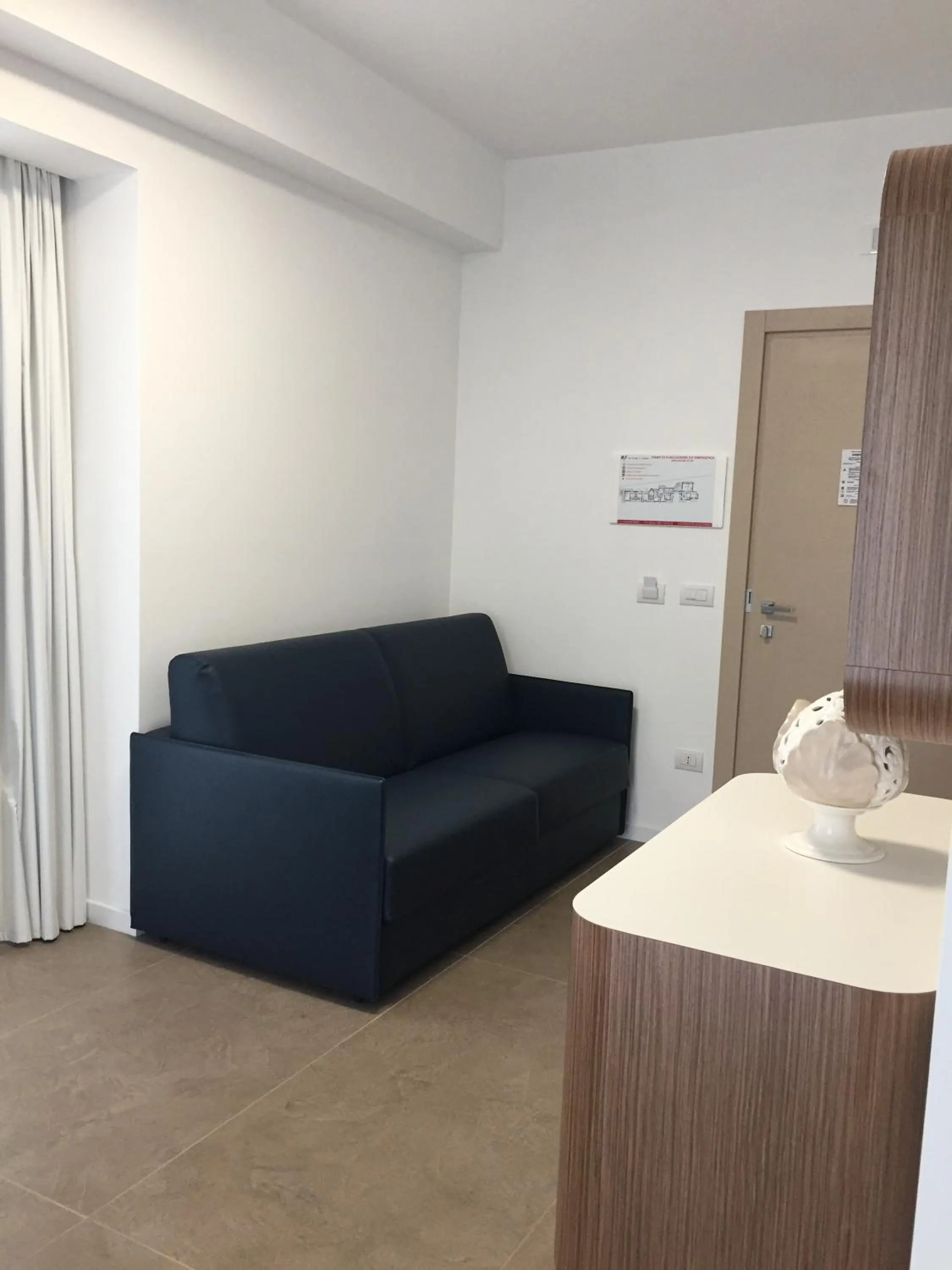 Seating area in M&F Hotel