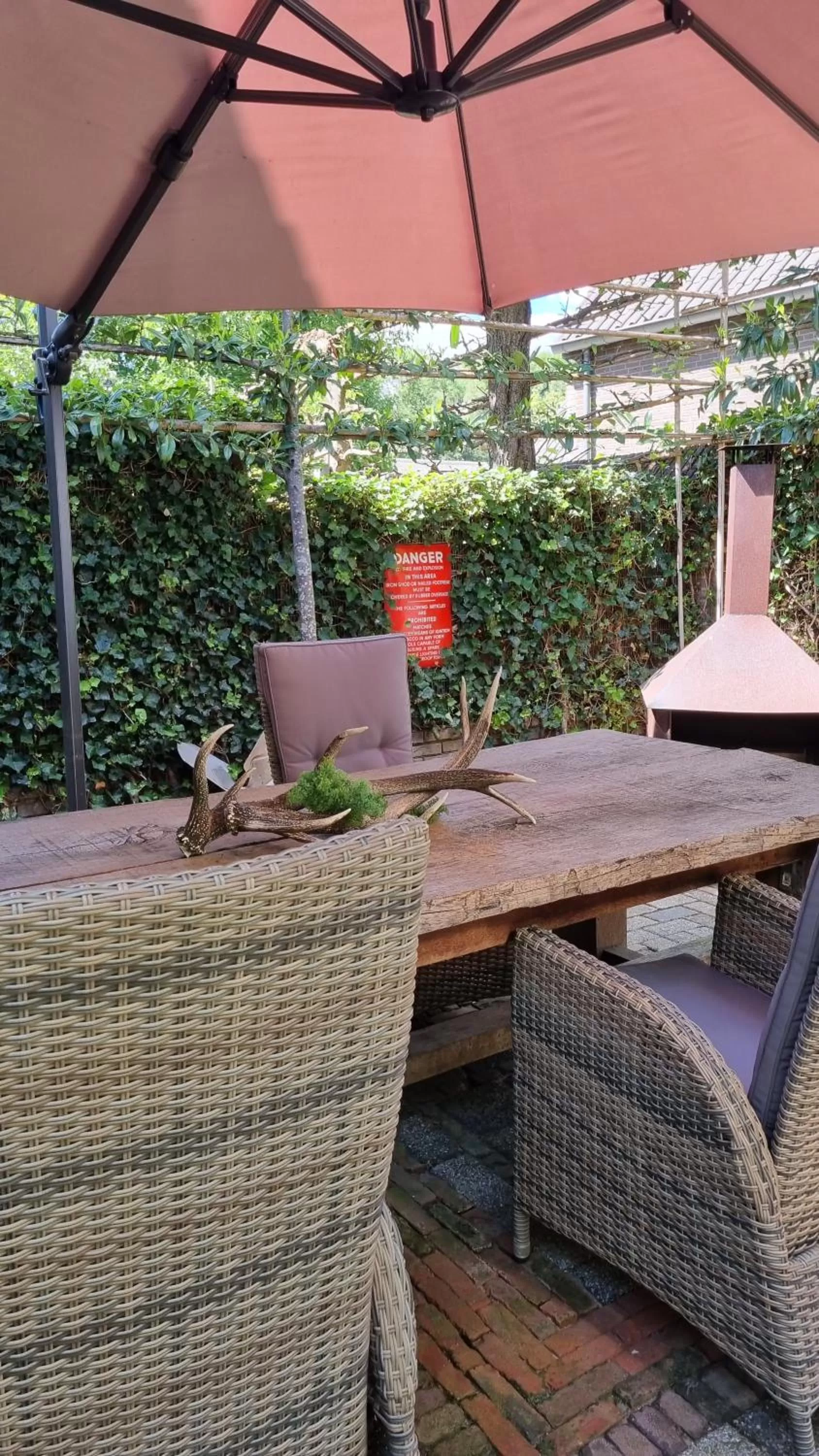 Patio in AirstreamNB