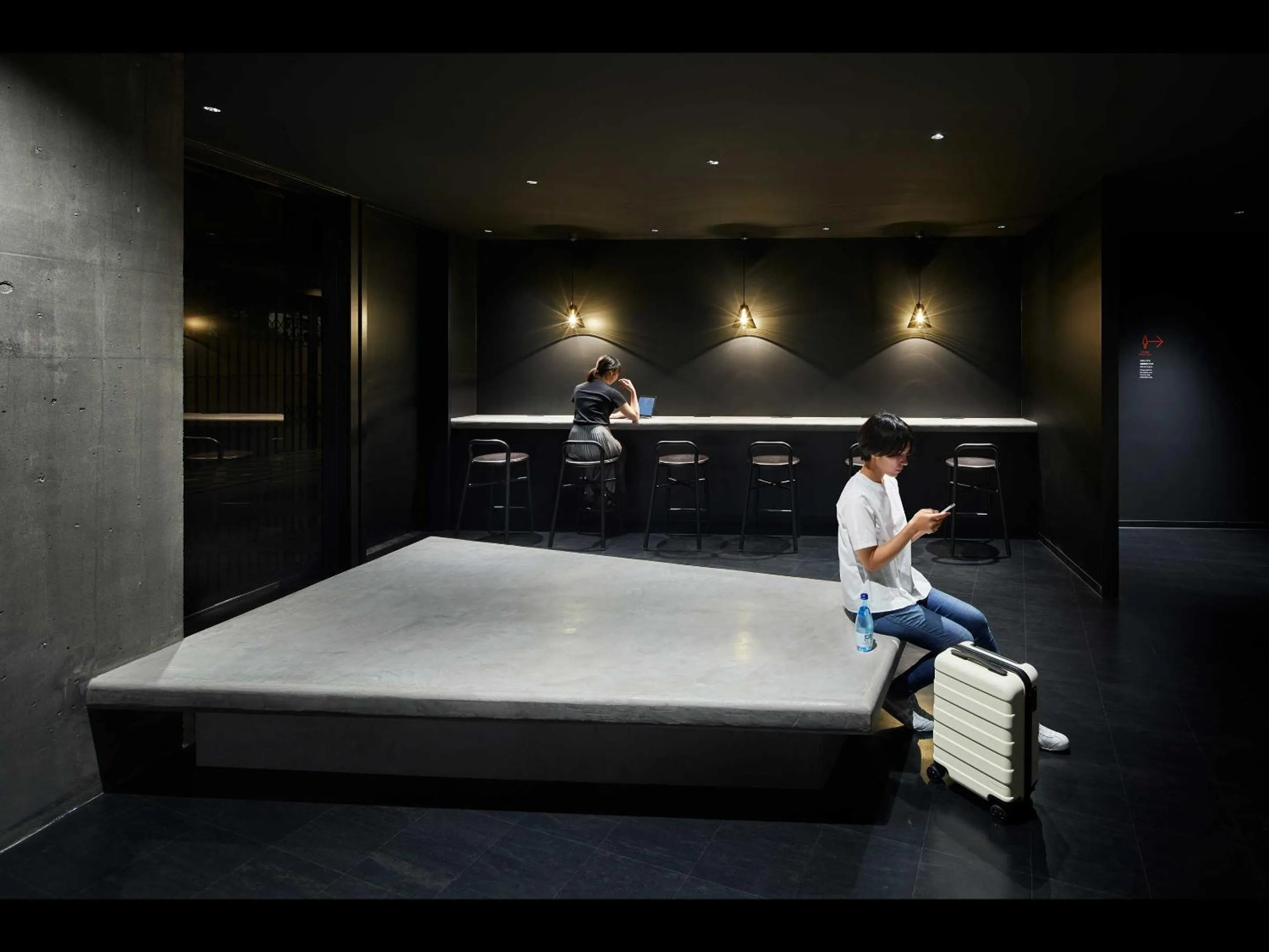 Lobby or reception, Bed in 9h nine hours Nakasukawabata Station