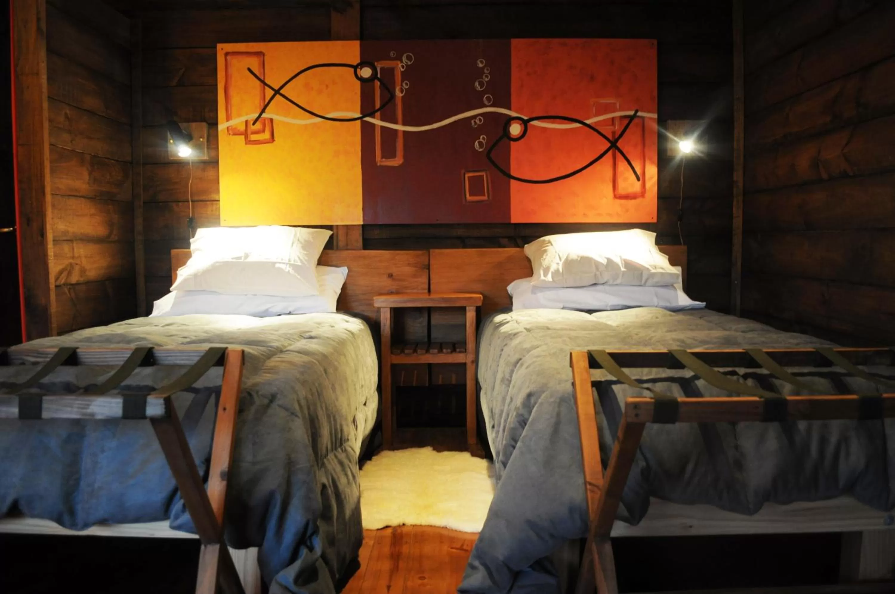 Bed in Las Pitras Lodge