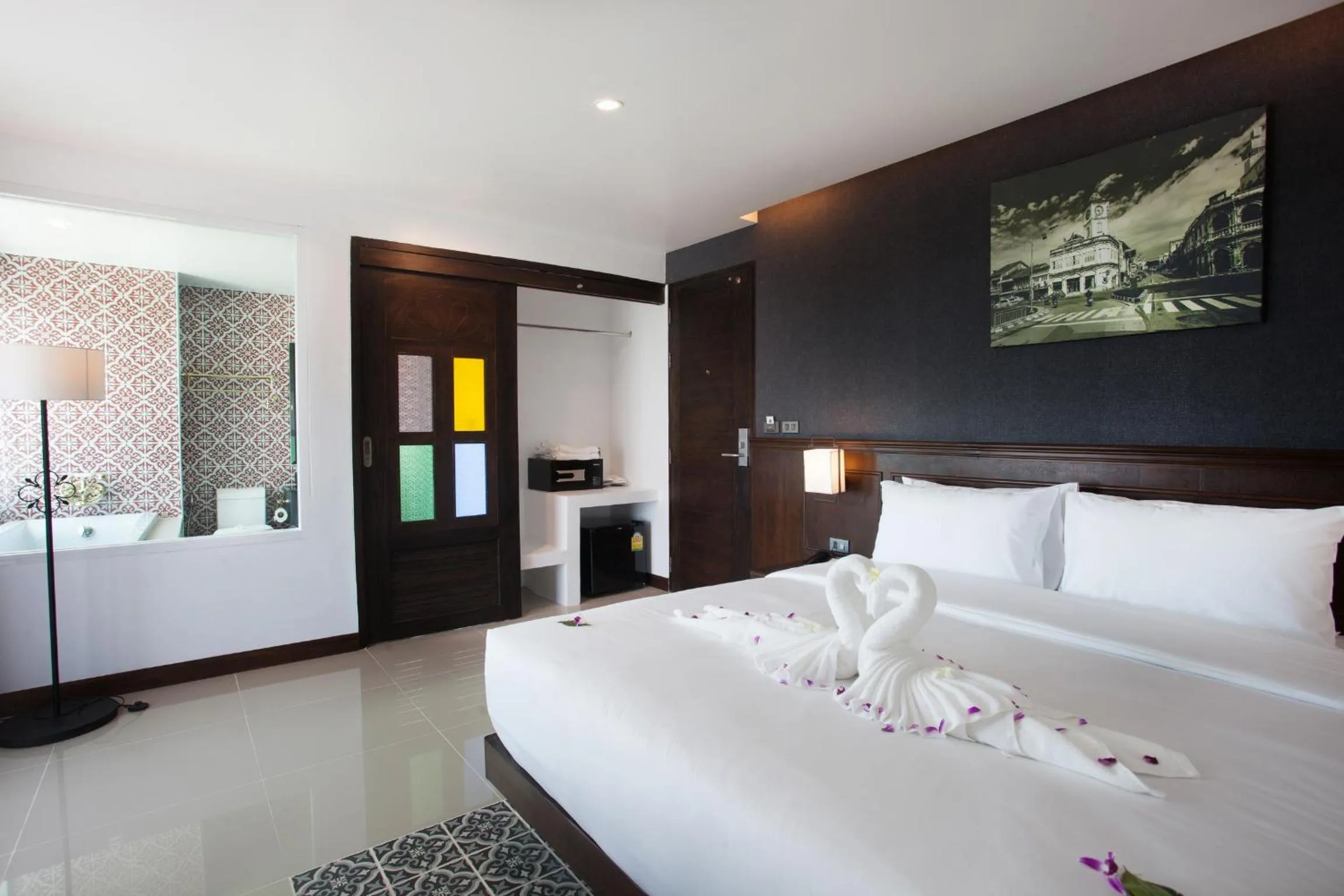 Bed in Grand Supicha City Hotel