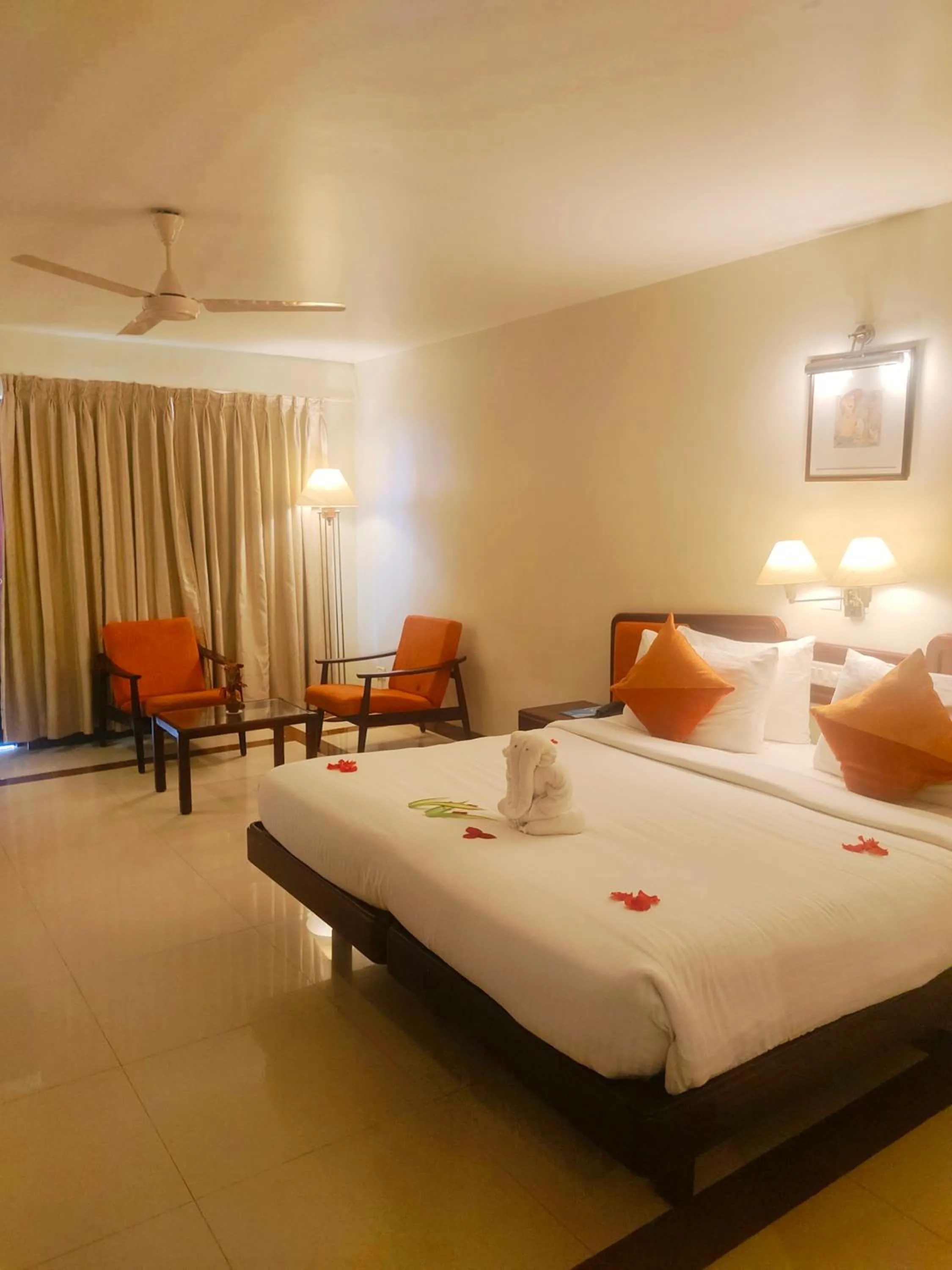 Bedroom, Bed in The Travancore Heritage Beach Resort