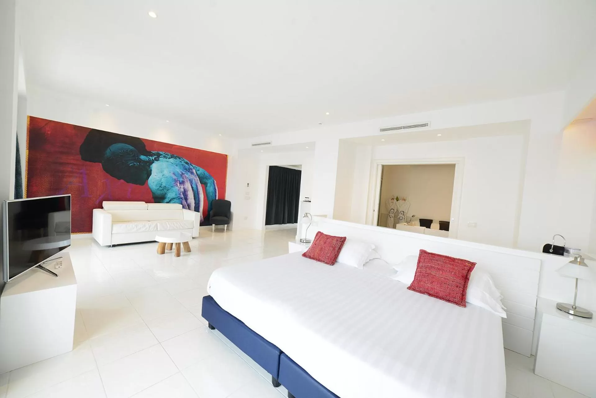 Bedroom, Bed in Hotel Miramare Stabia