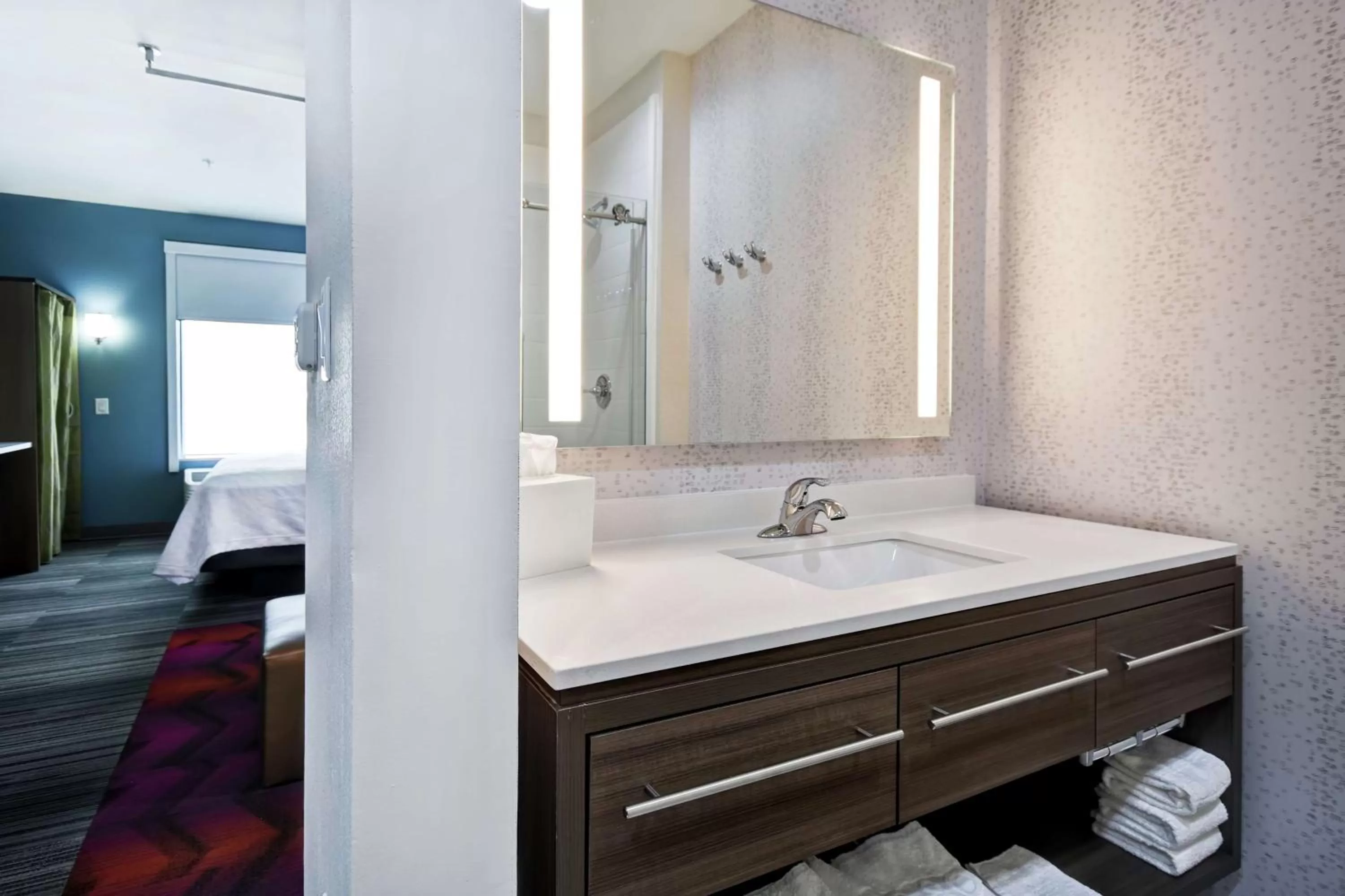 Bathroom in Home2 Suites By Hilton Fort Worth Fossil Creek