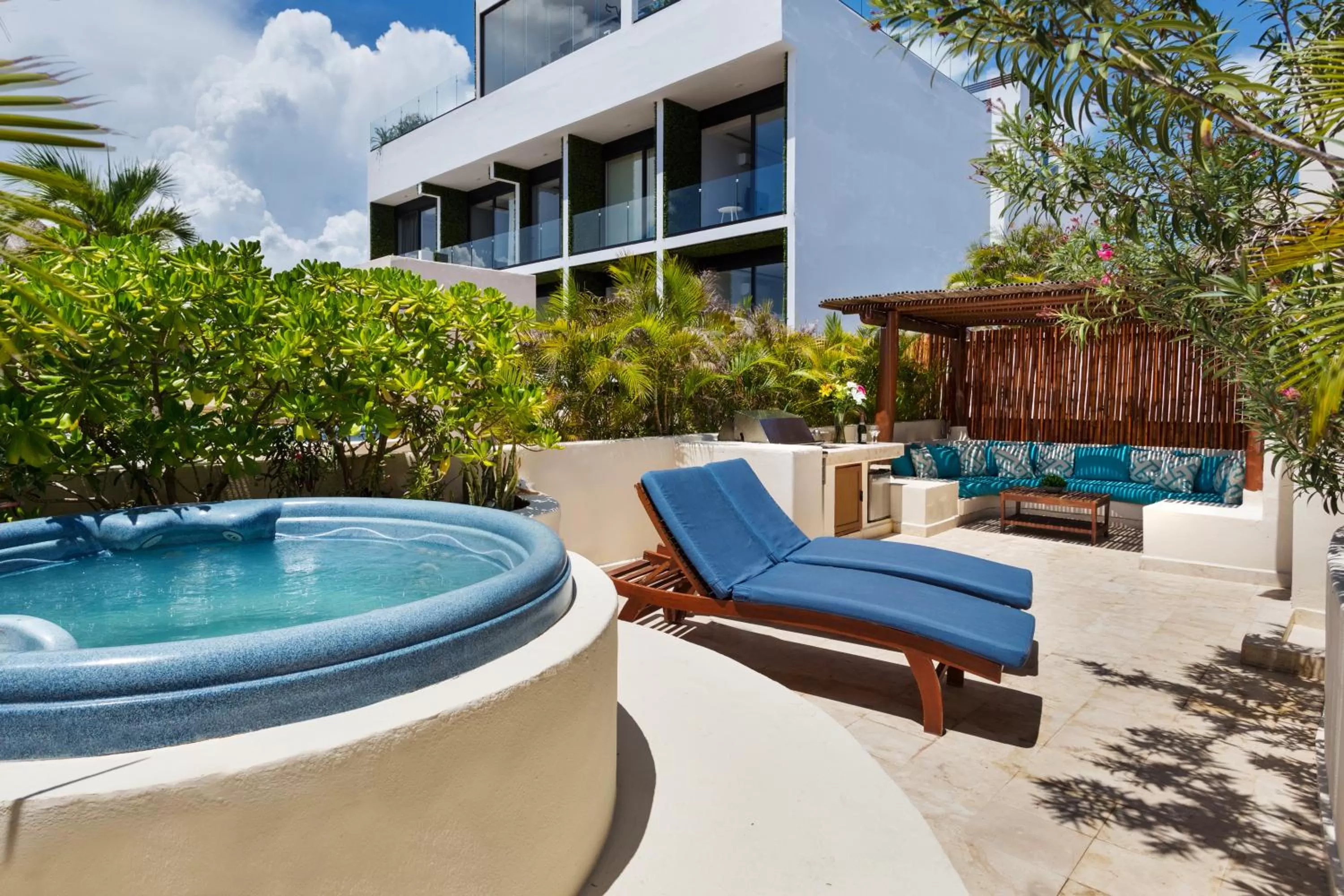 Patio in Porto Playa Condo Hotel and Beach Club
