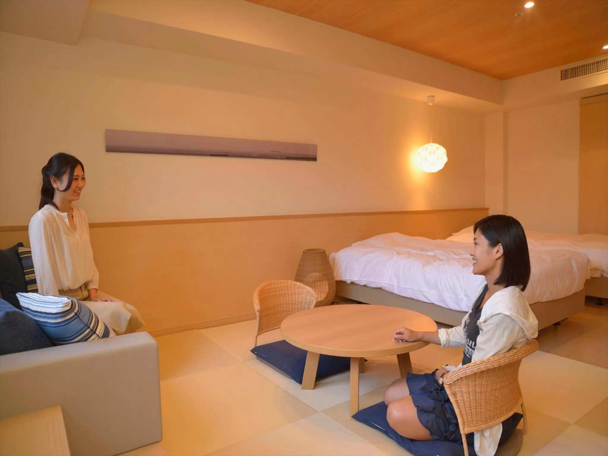 People, Bed in Atami Seaside Spa & Resort