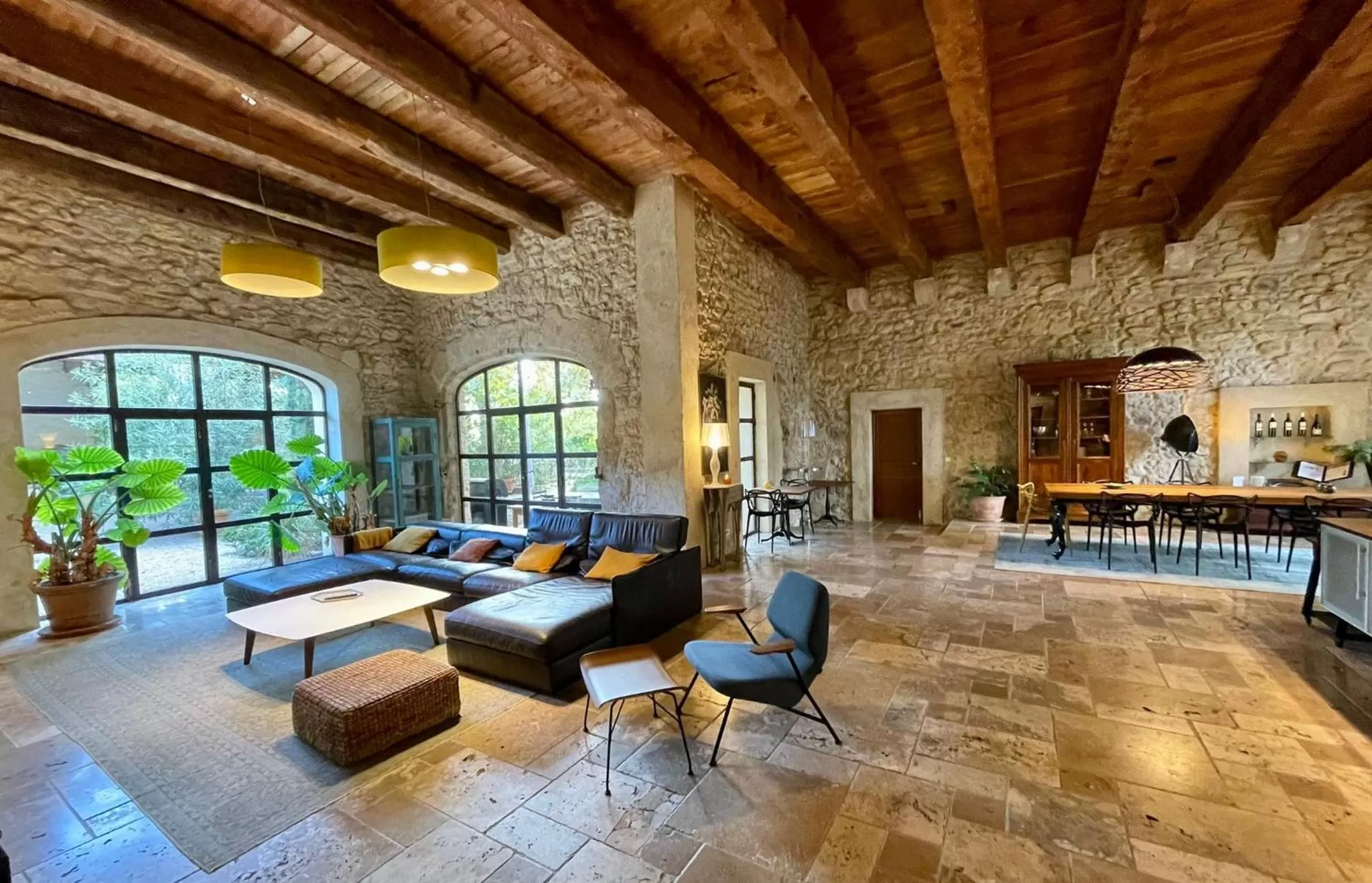 Living room in WAYA à Domaine Saint Domingue