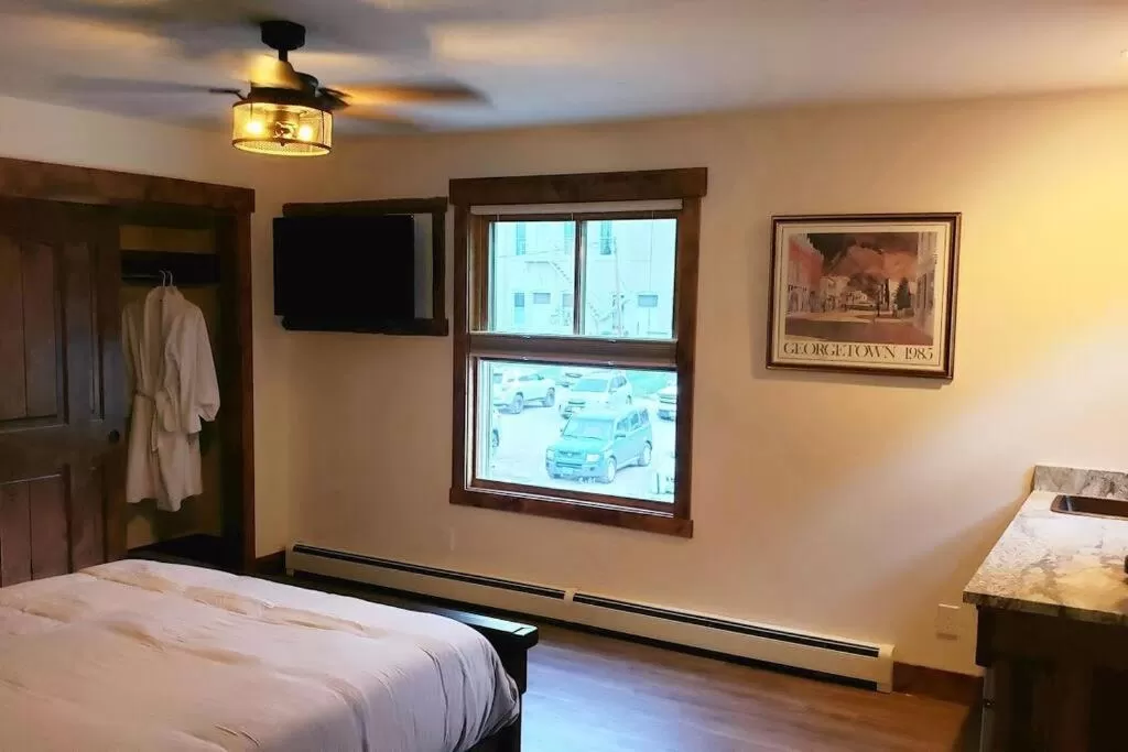 Bed in Clear Creek Inn