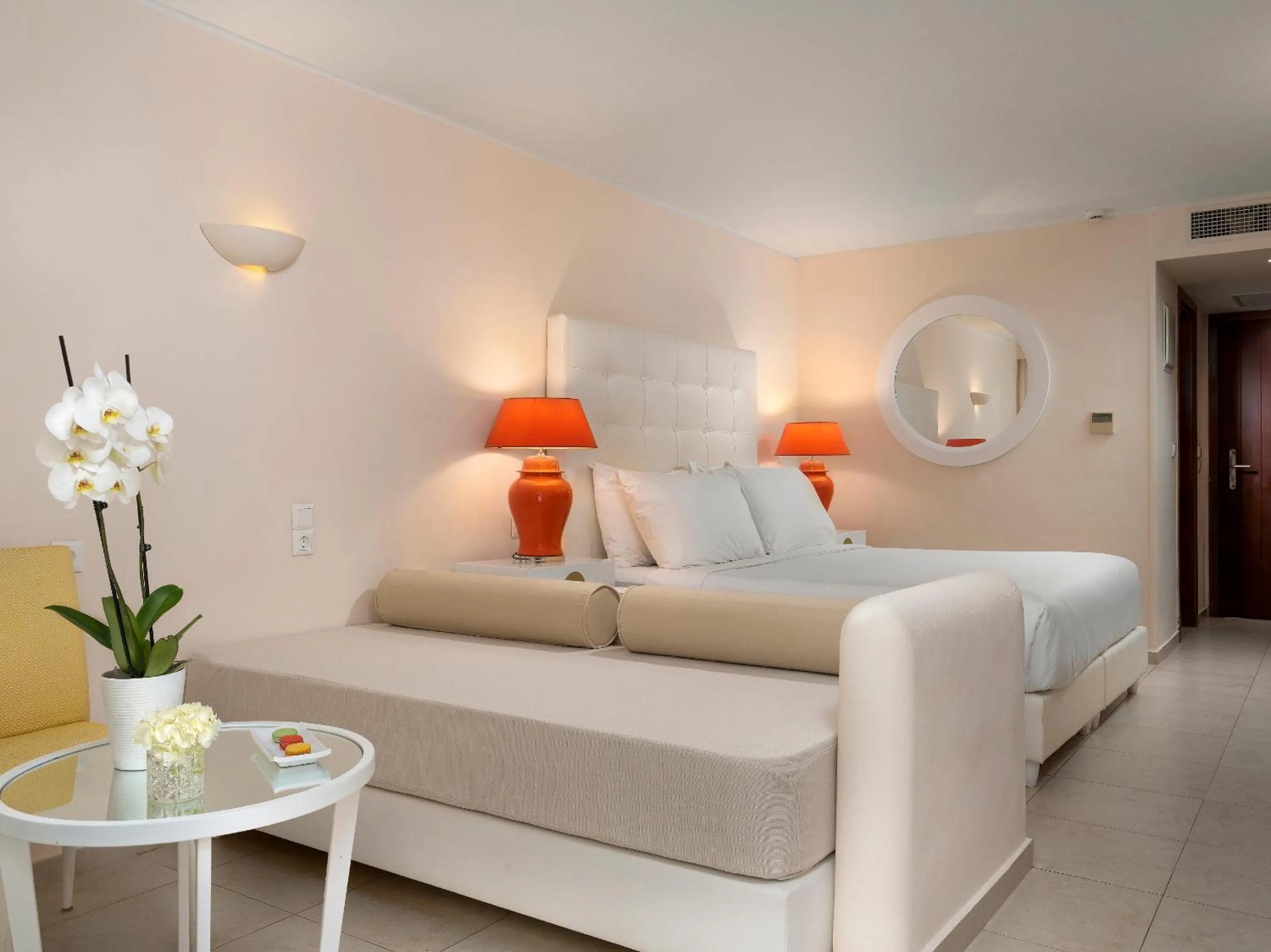 Bed in Grecotel Creta Palace