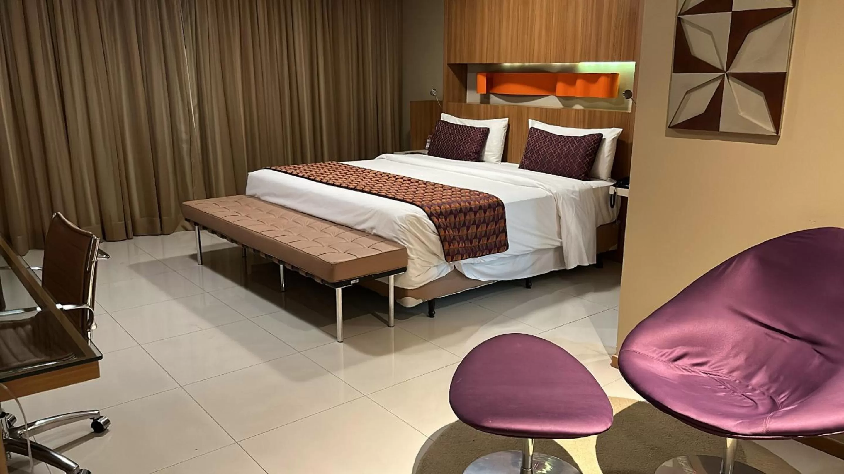 Bed in Jade Hotel Brasília