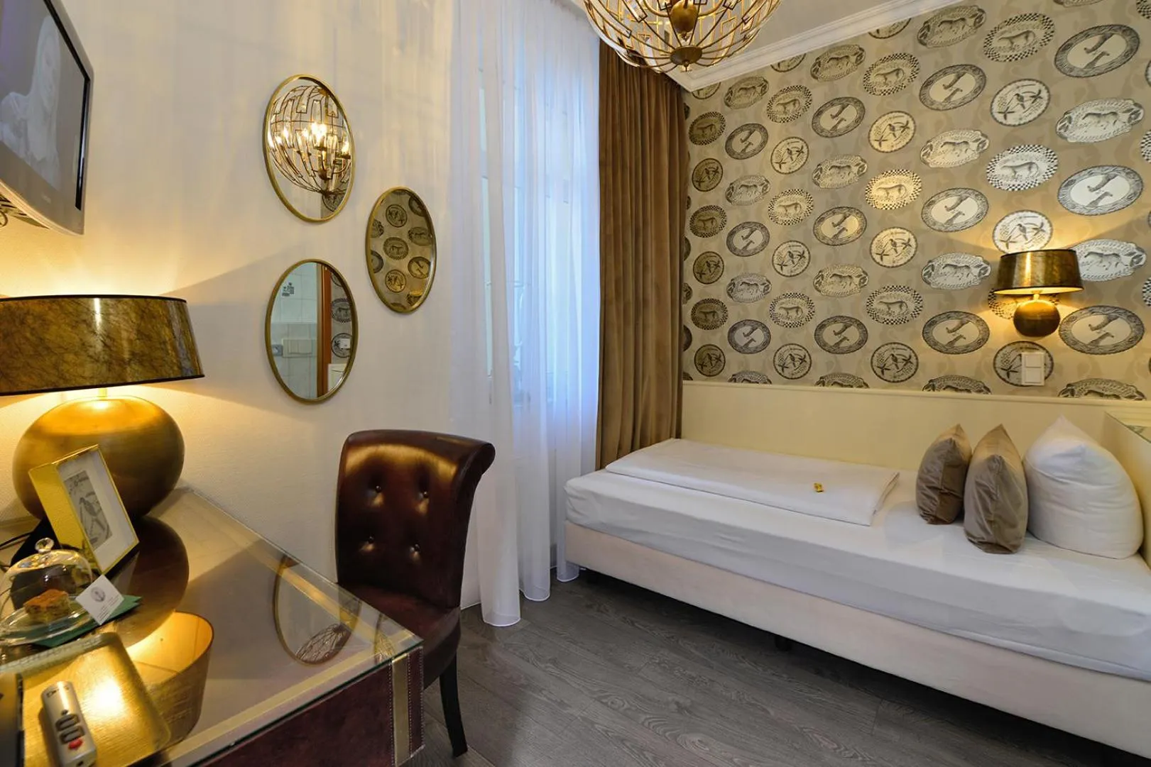 Bed in Hotel Domstern