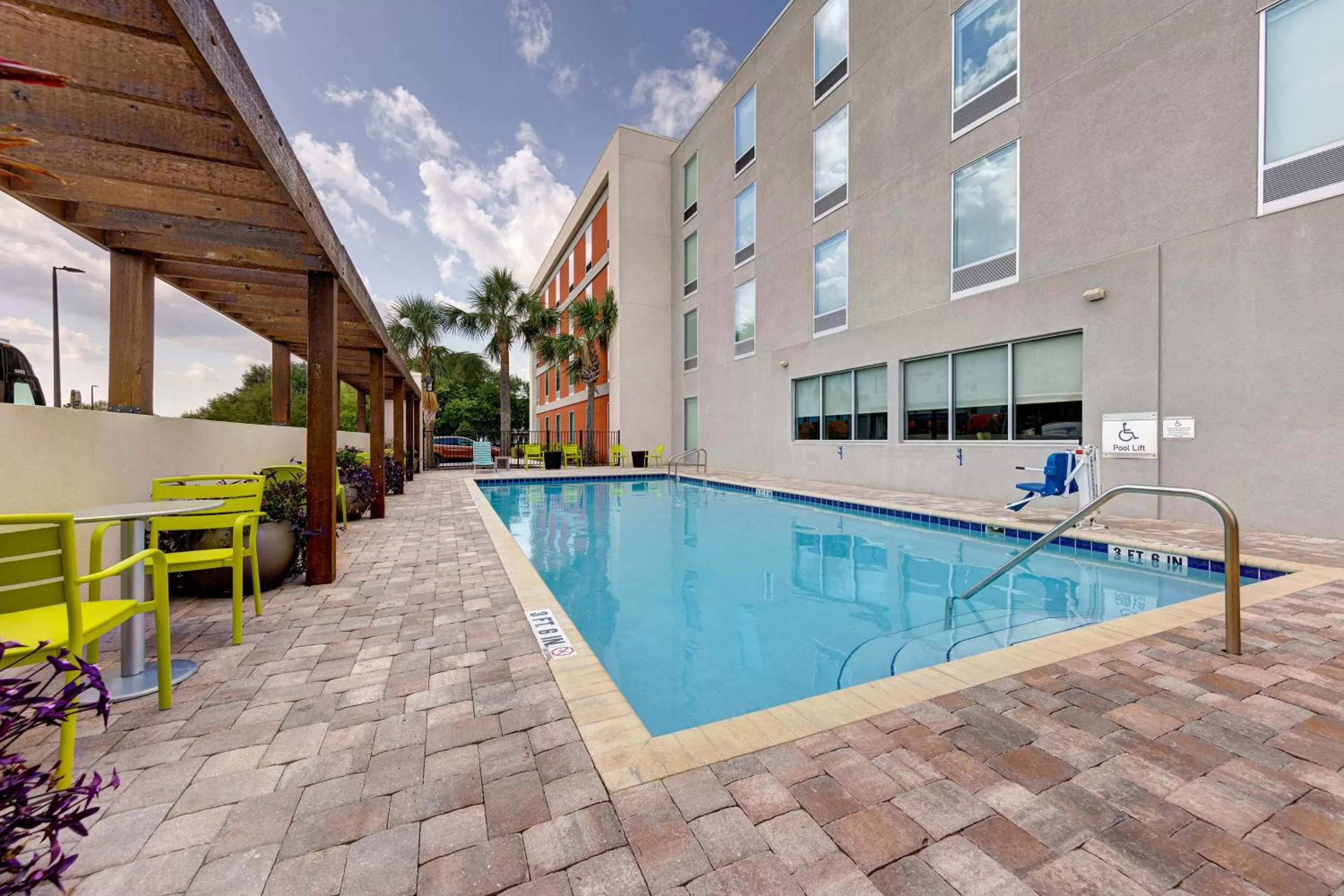 Pool view in Home2 Suites by Hilton Orlando International Drive South - Free Shuttle to Theme Parks