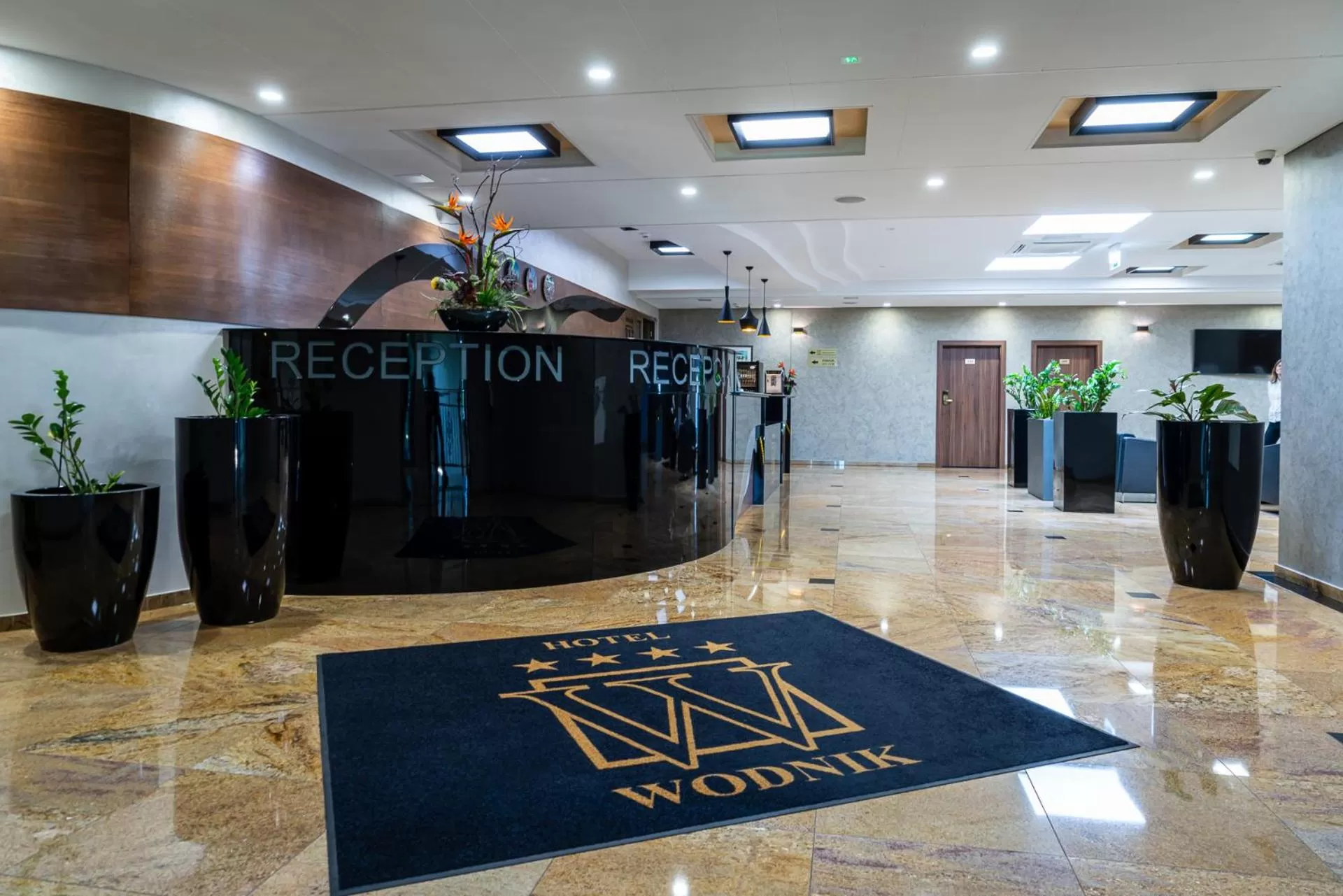 Lobby or reception in Hotel Wodnik