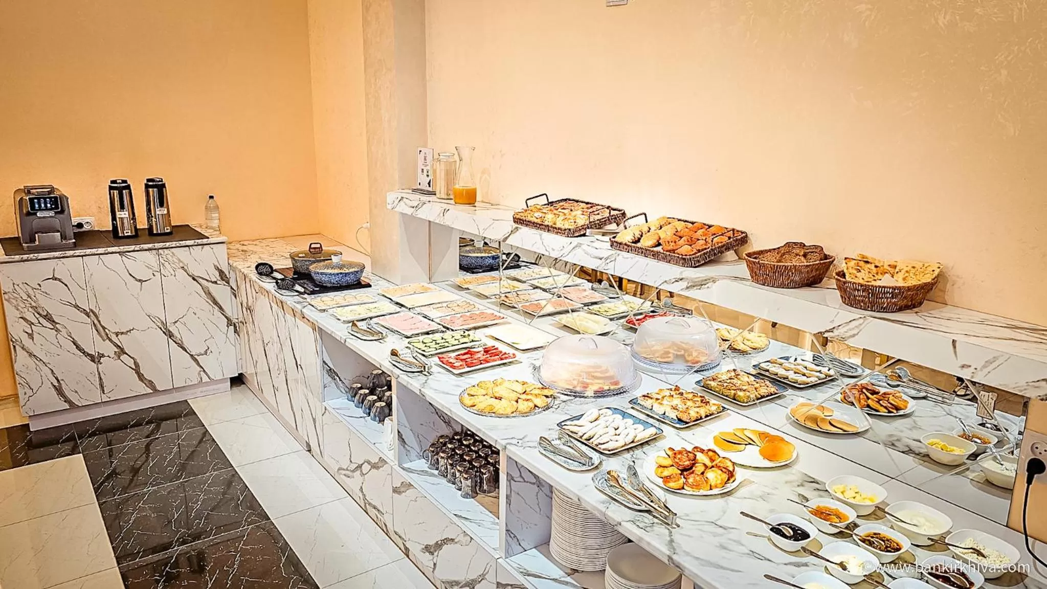 Breakfast, Food in Hotel Bankir Khiva