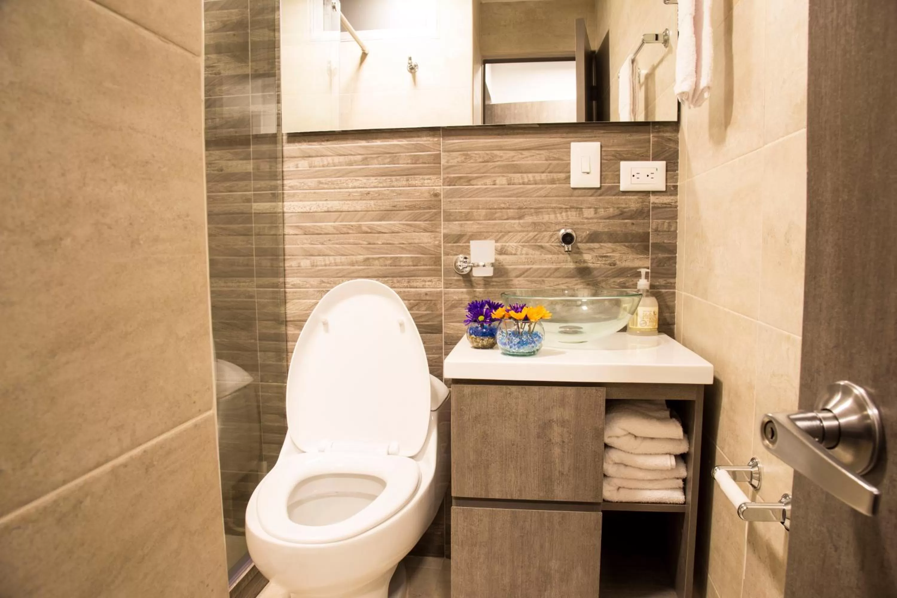 Bathroom in Agora Suites Self-Service Boutique Hotel