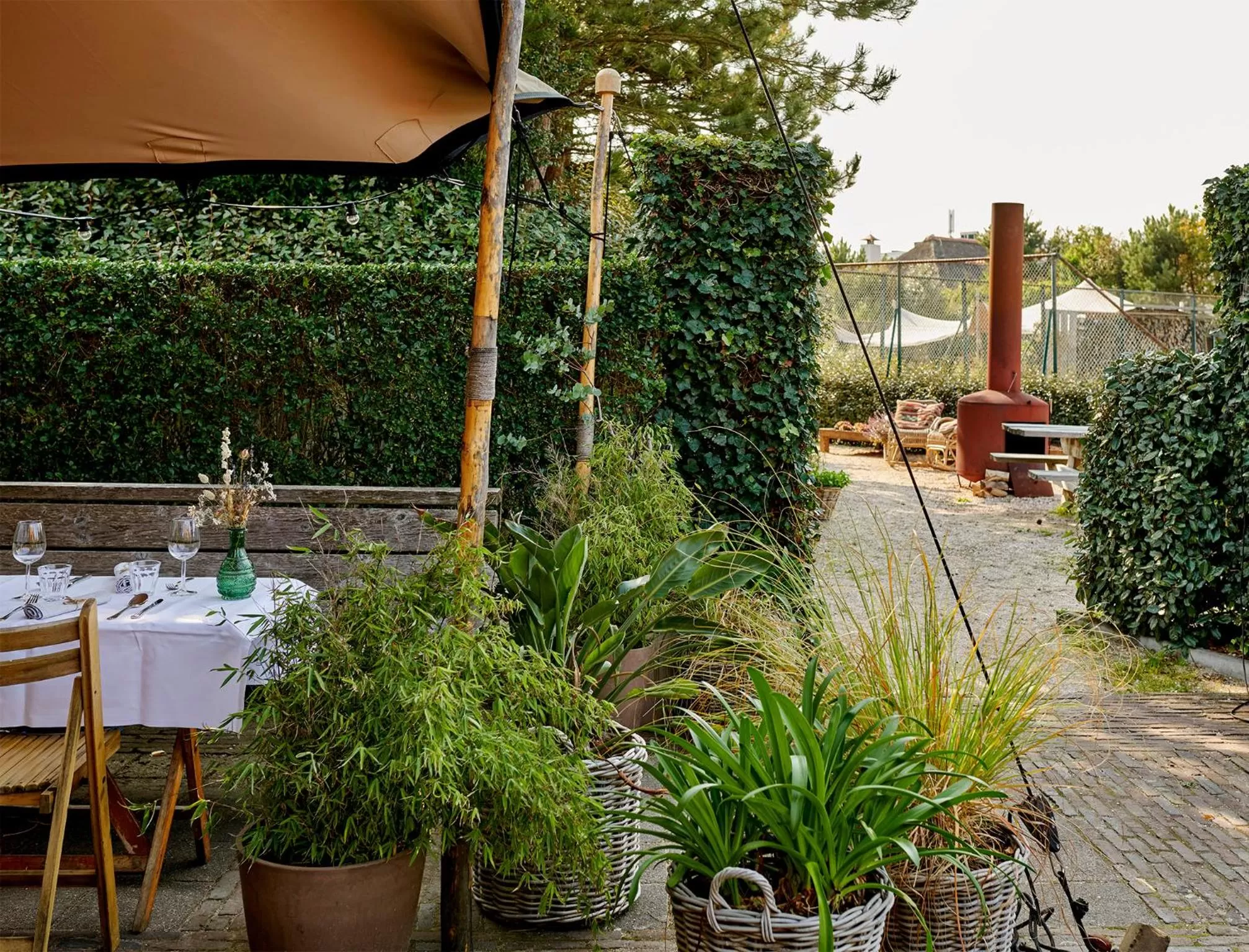 BBQ facilities in Hotel Zonne