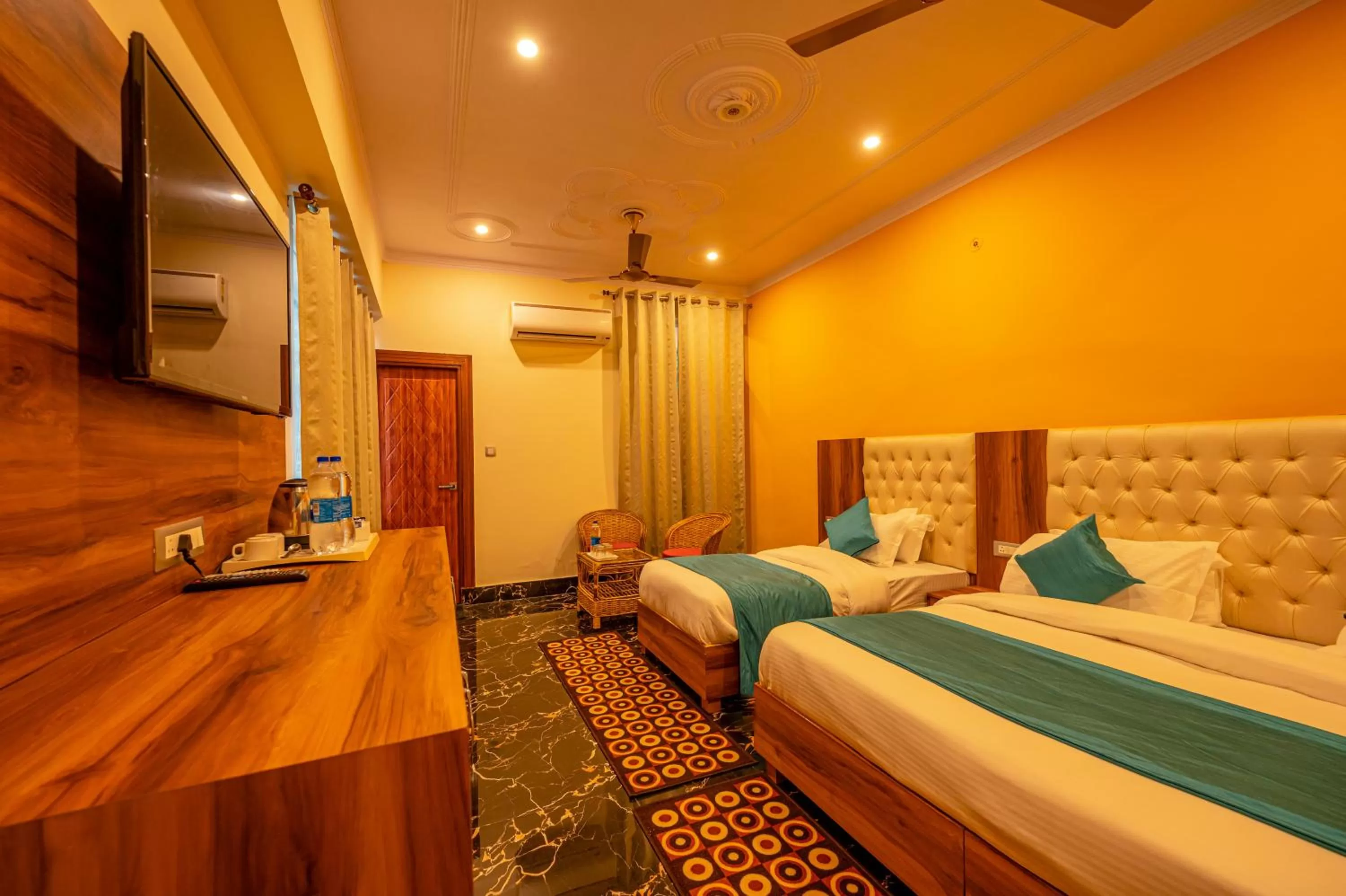 Bed in Hotel Rishikesh Grand by Kool Stays