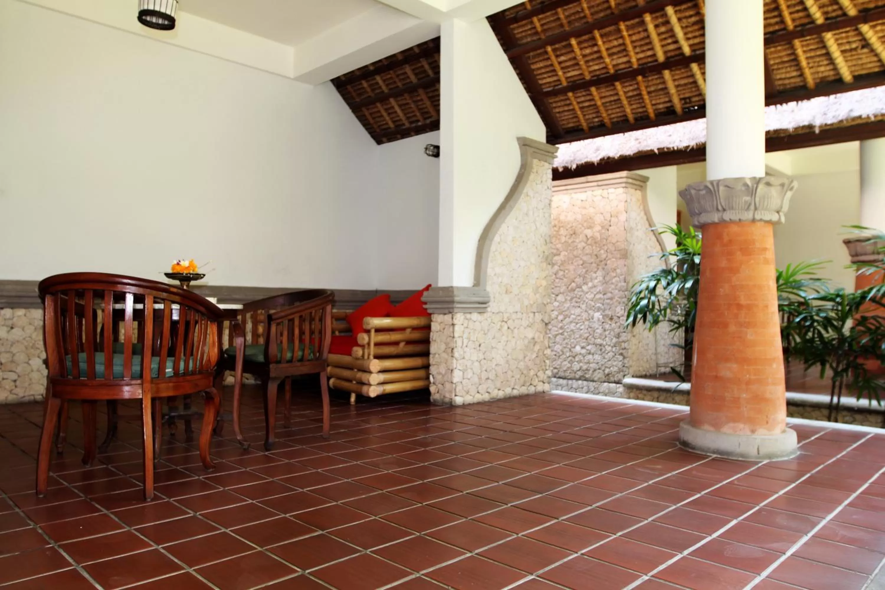 Lobby or reception in Sativa Sanur Cottages