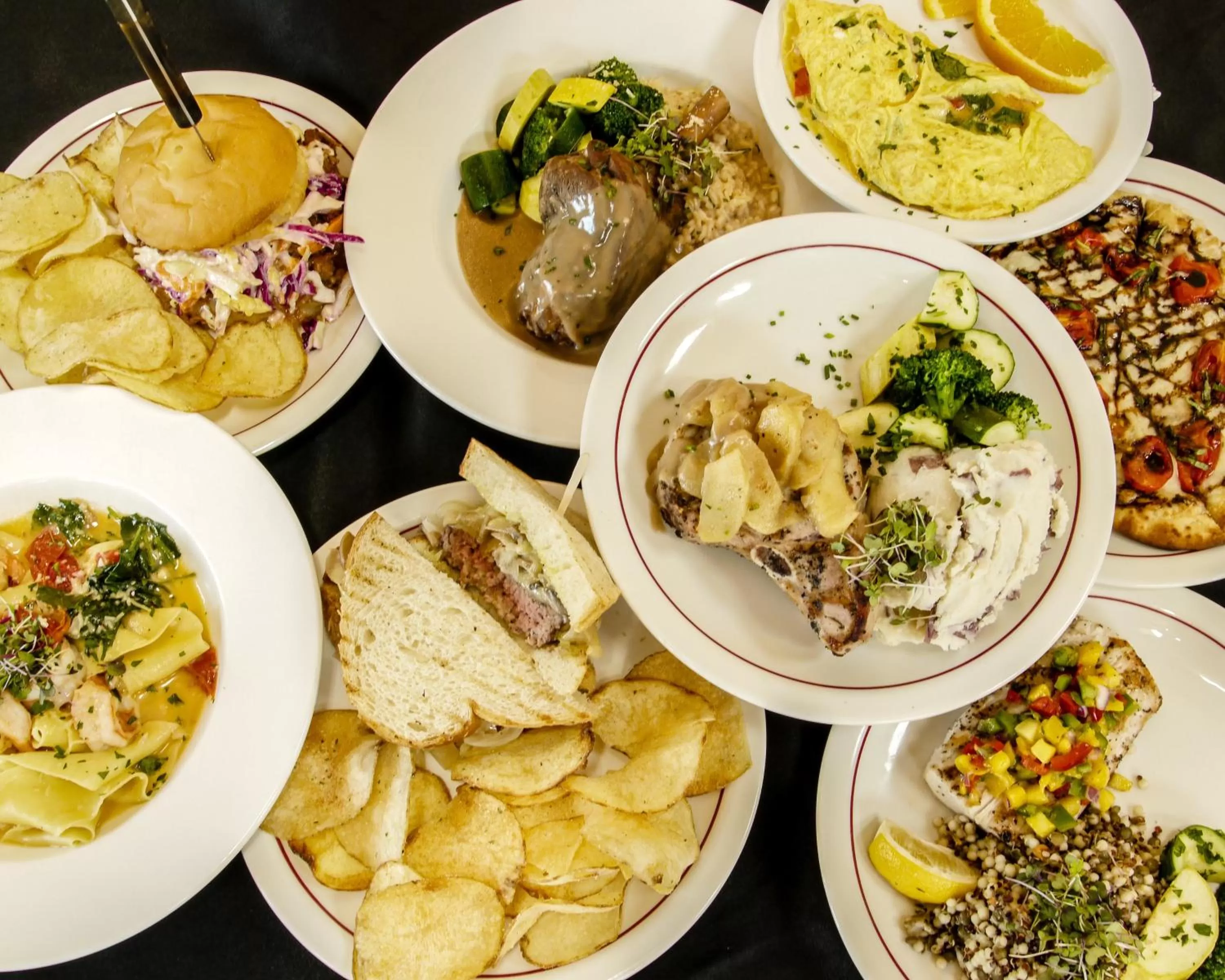 Food close-up in Freeport Wine Country Inn