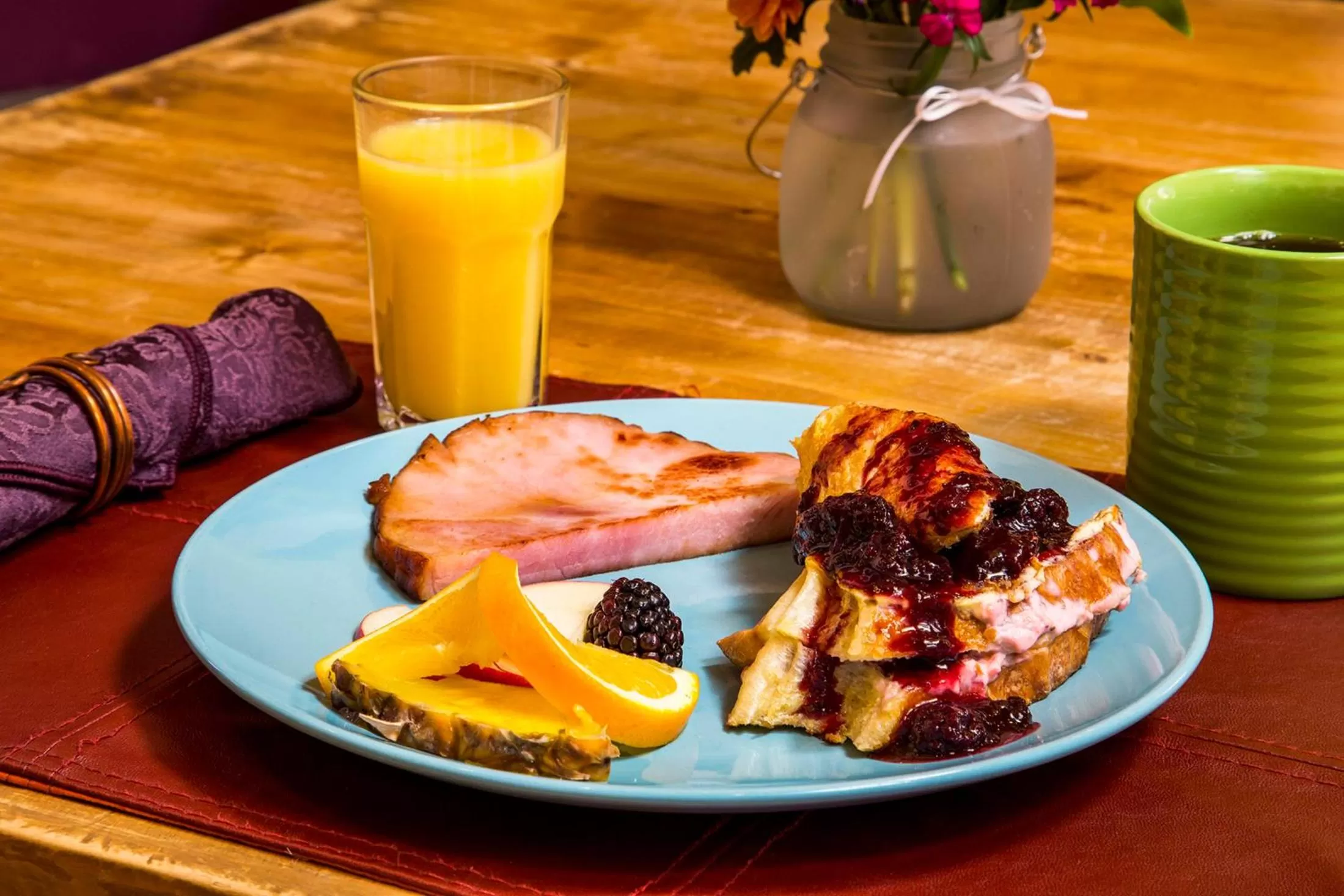 Food close-up in Alma De Sedona Inn B&B