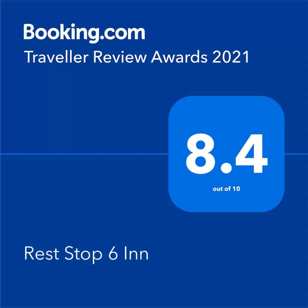 Certificate/Award in Rest Stop 6 Inn