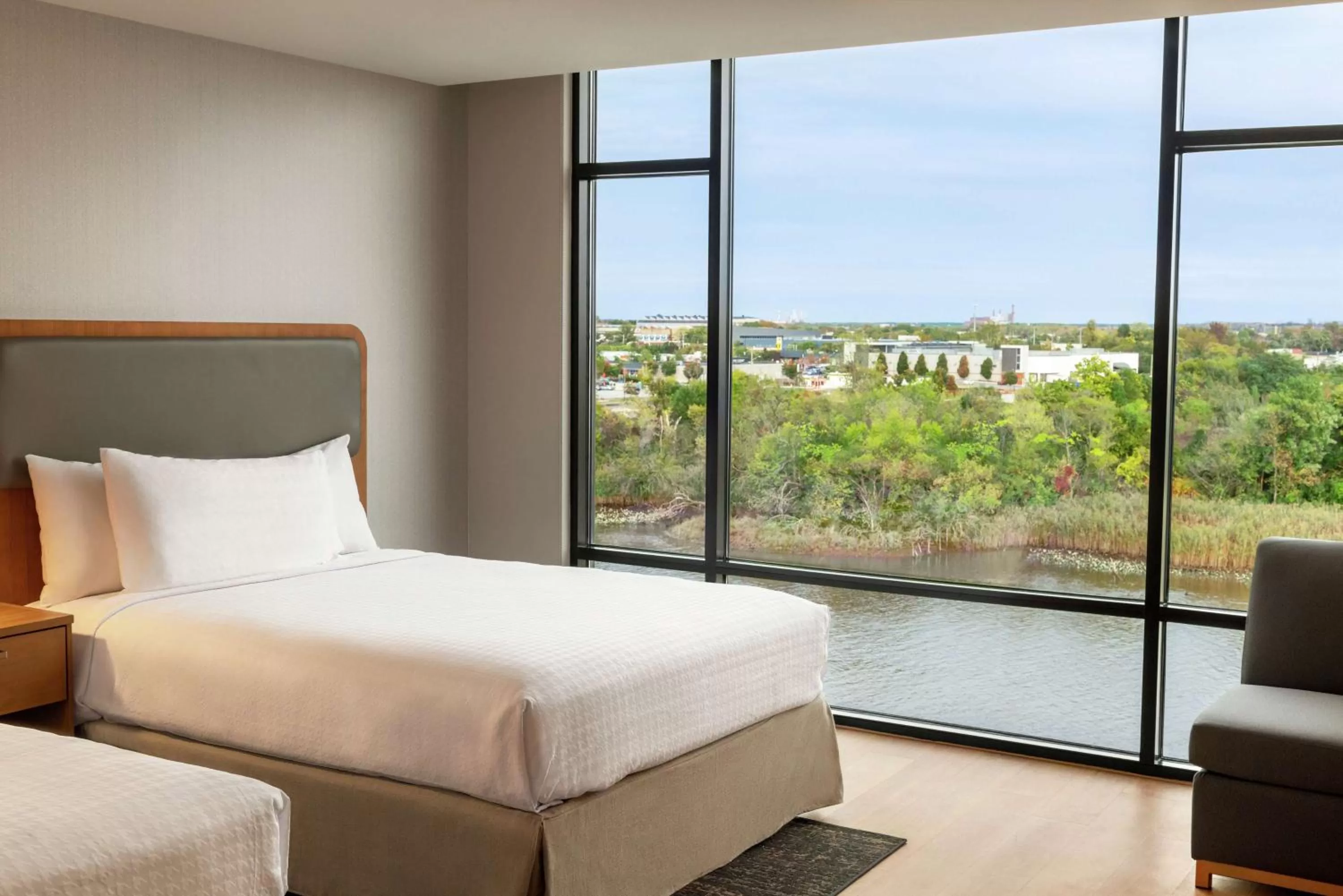 Bed in Homewood Suites By Hilton Wilmington Downtown