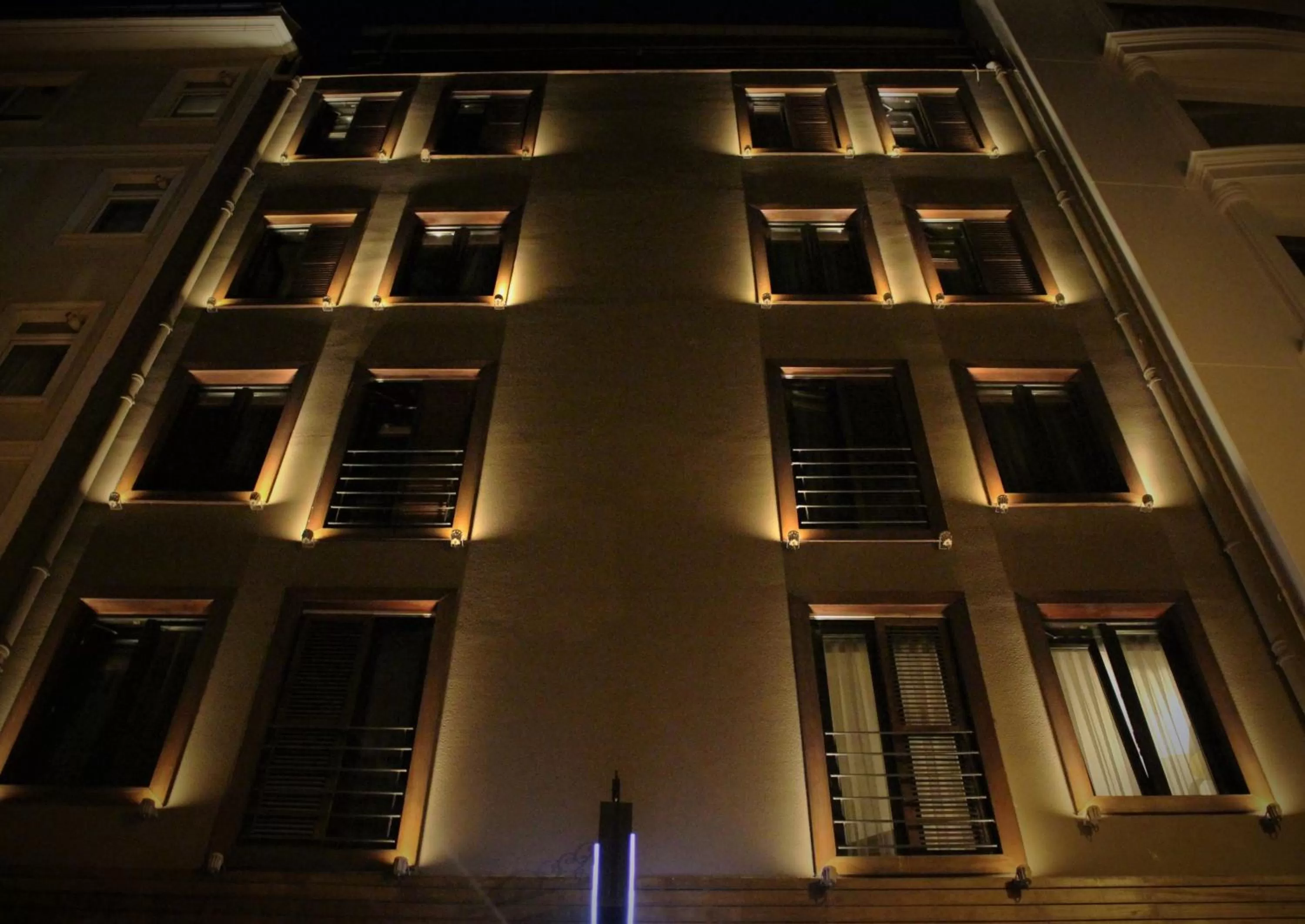 Facade/entrance in BC Residence Pangaldi