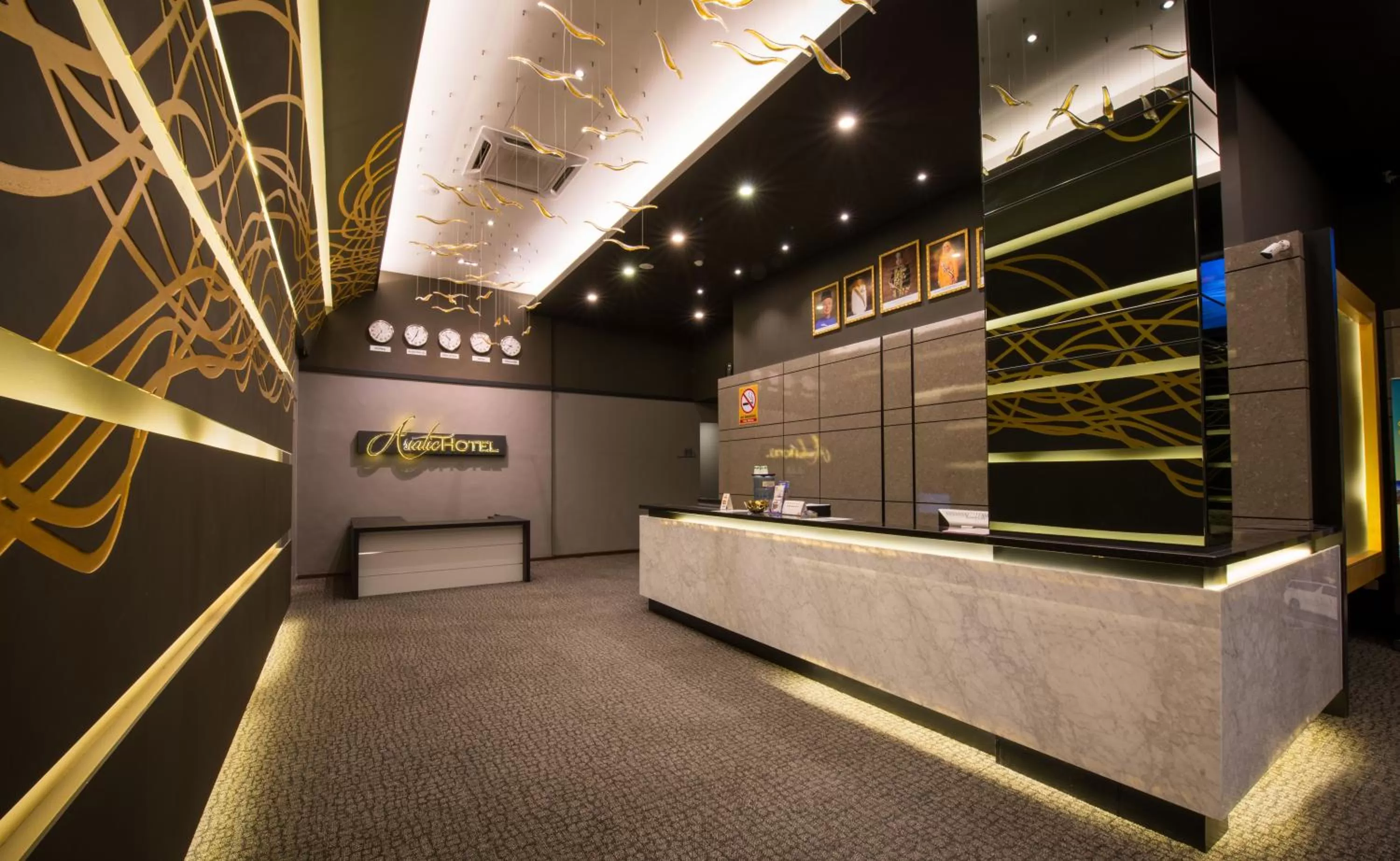 Lobby or reception in Asiatic Hotel