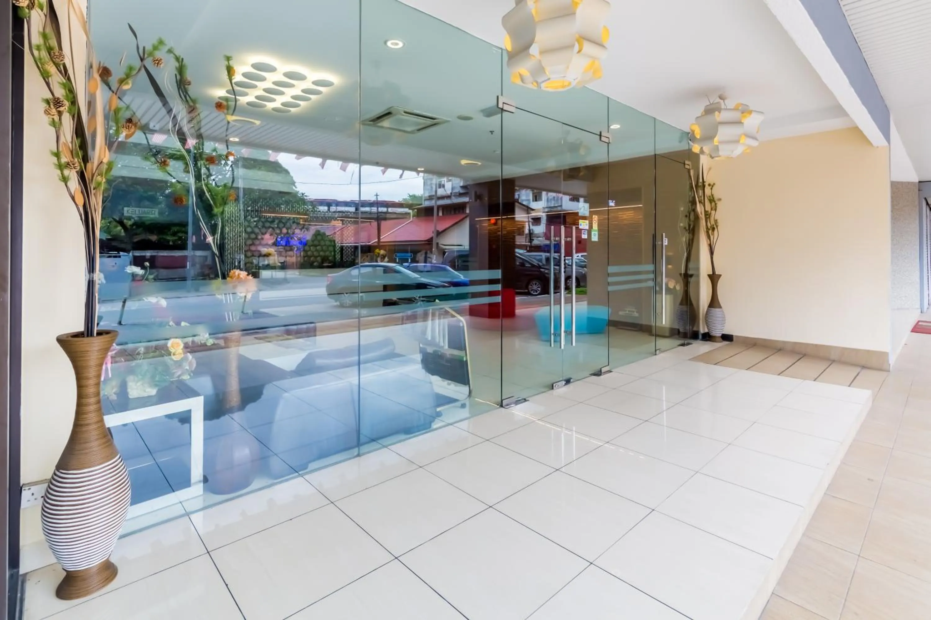 Facade/entrance in Dolphin Hotel, Chow Kit Kuala Lumpur