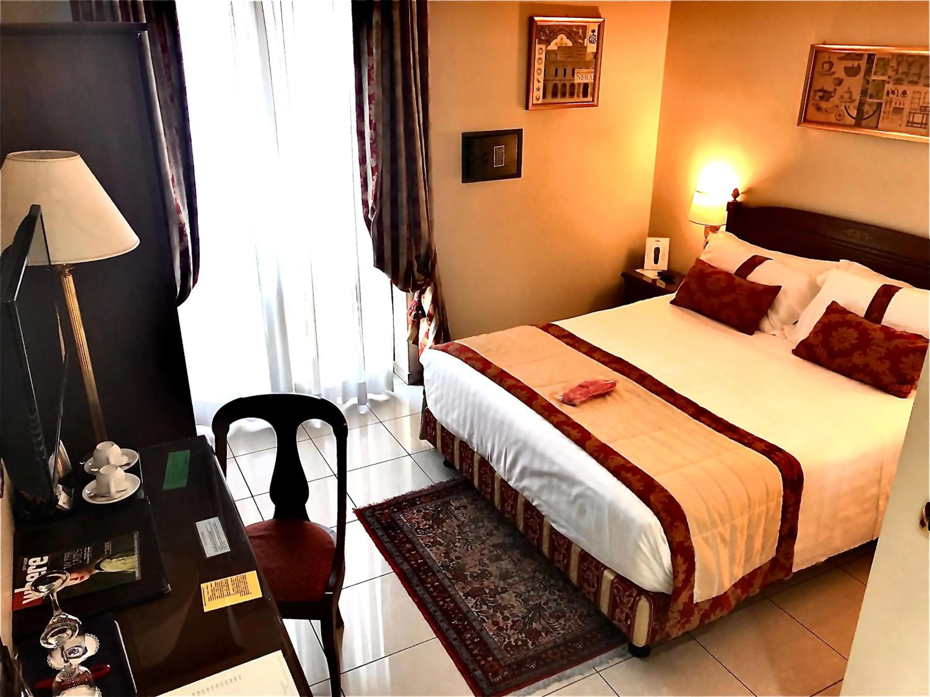 Bed in Hotel Villa Savoia