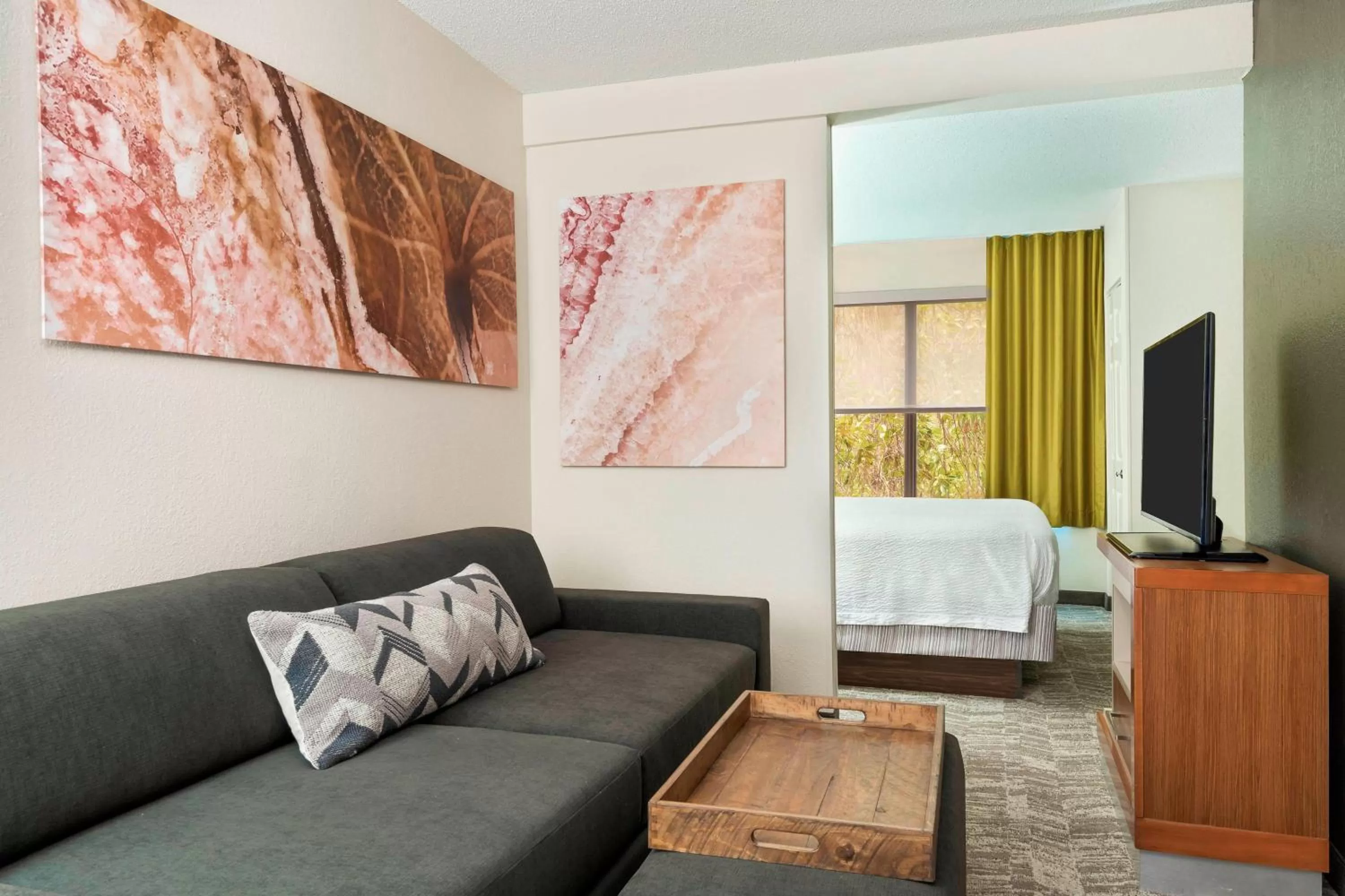 Living room in SpringHill Suites Asheville