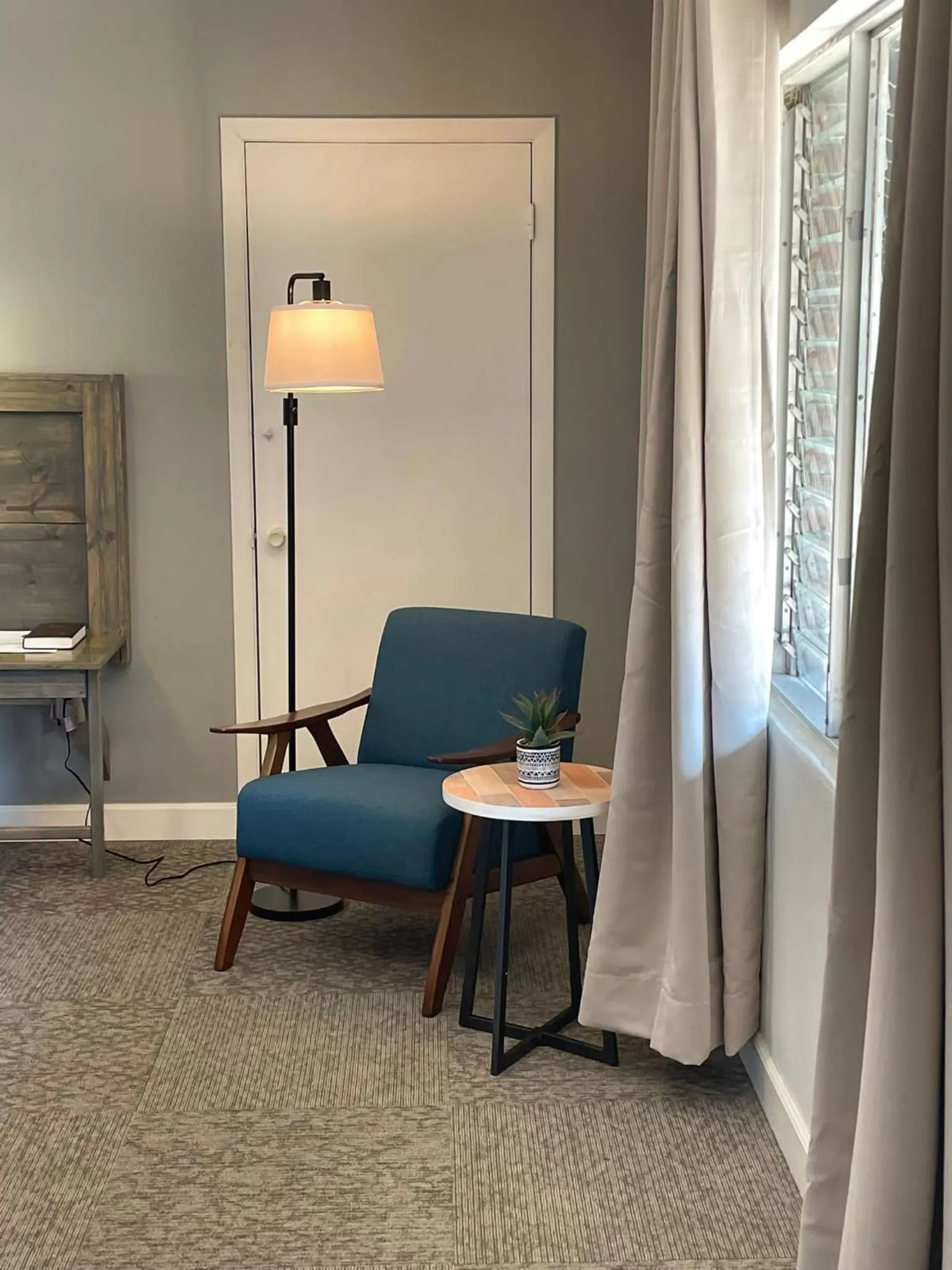 Seating area in BlueGem Motel